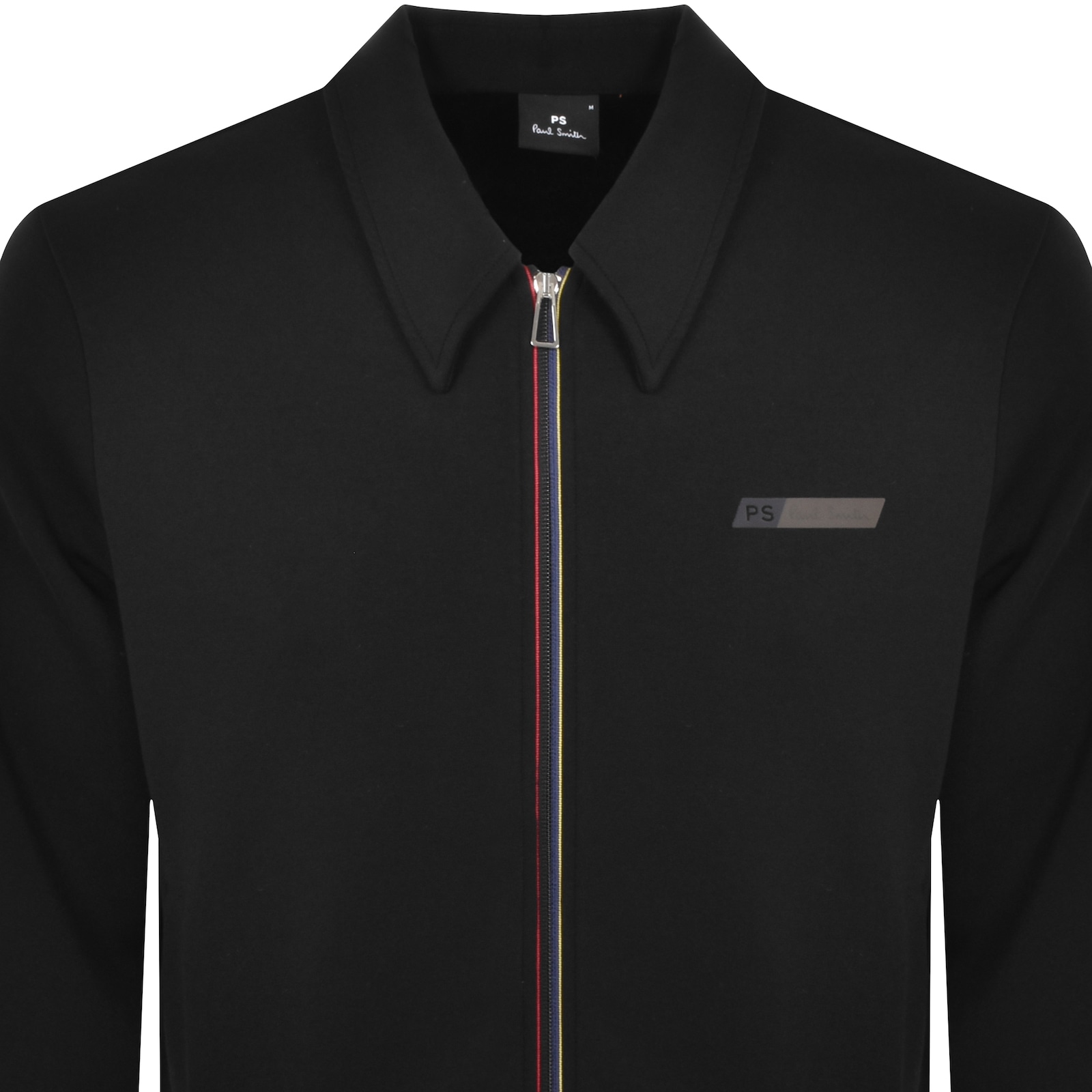 Shop Paul Smith Zip Overshirt Black