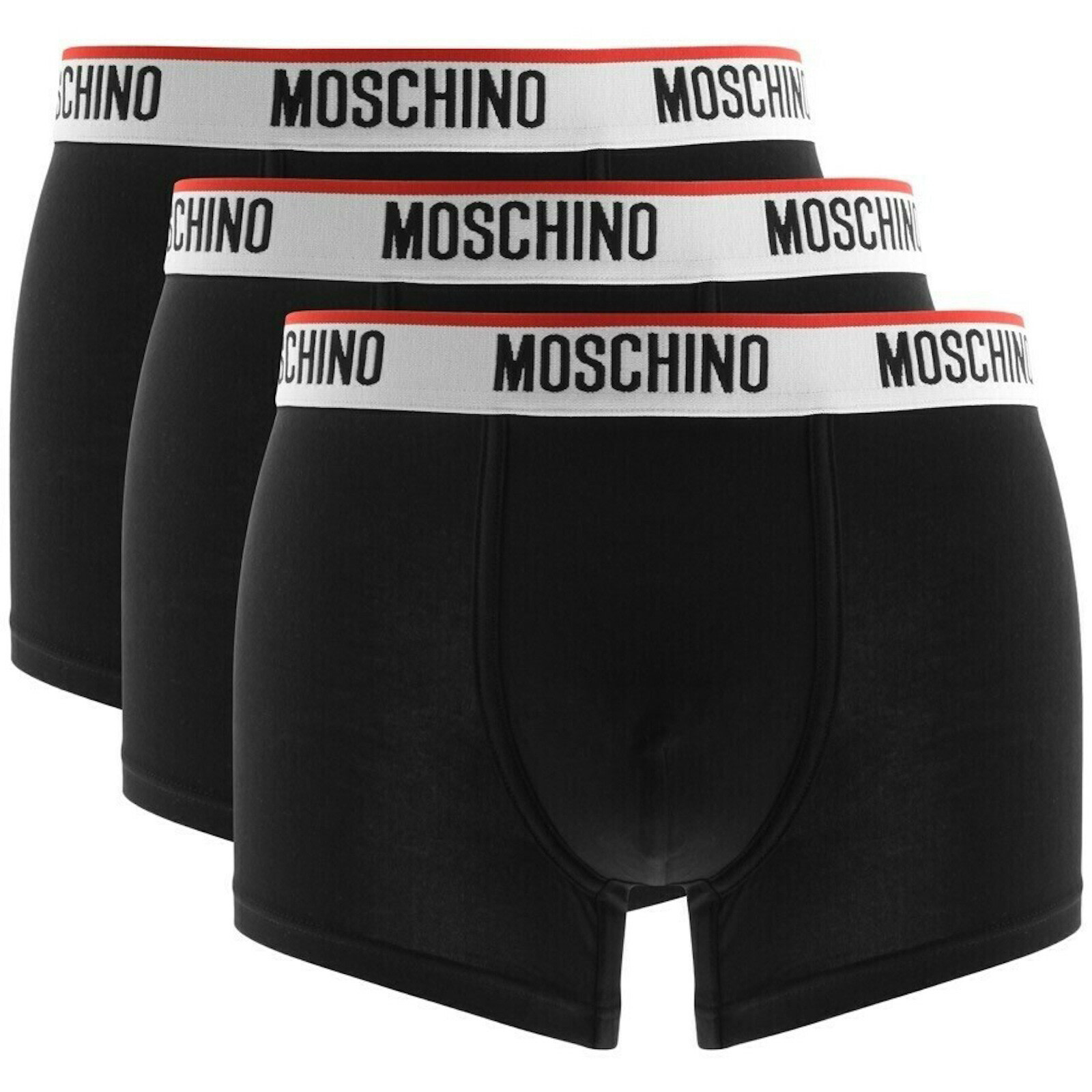 Moschino Underwear 3 Pack Trunks Black