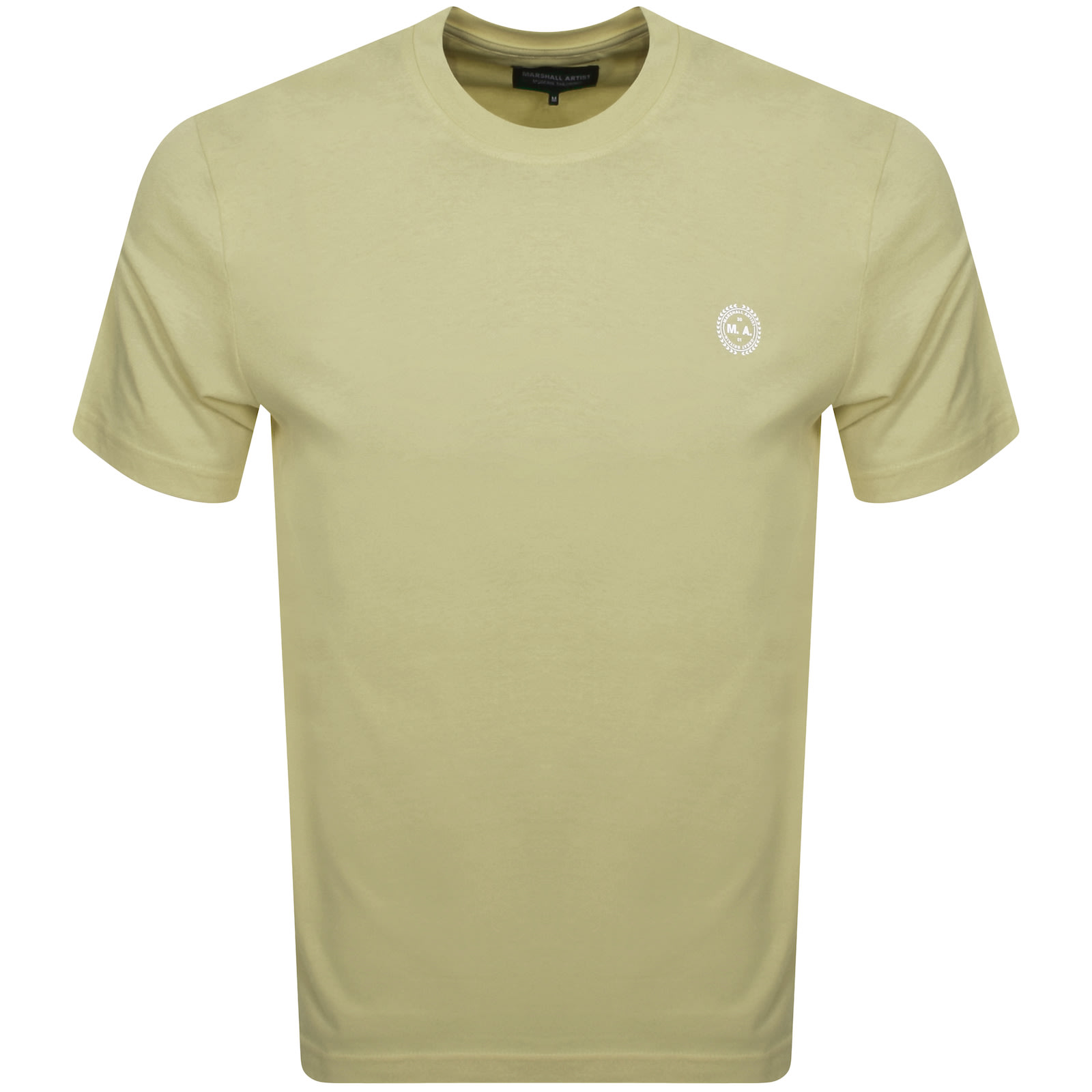 Marshall Artist Siren Logo Print T Shirt Khaki In Green