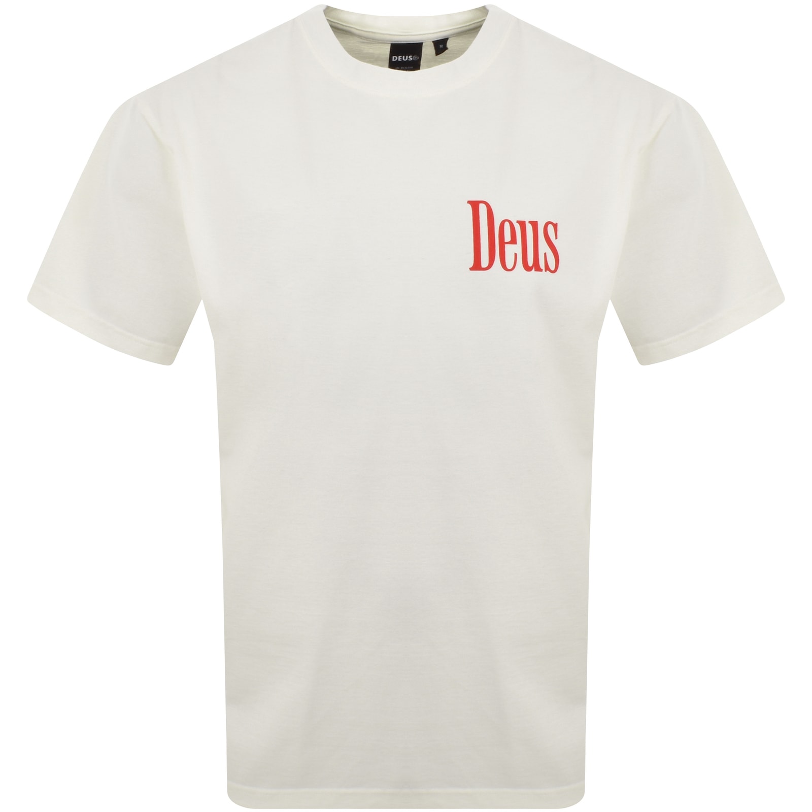 Shop Deus Ex Machina Partisan T Shirt Off White