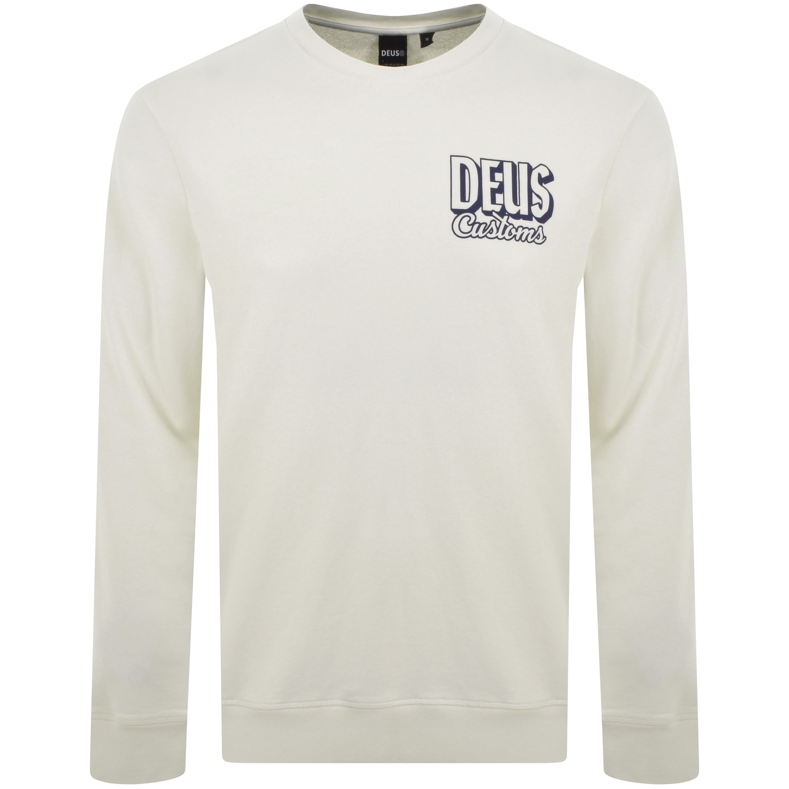 Shop Deus Ex Machina Logo Sweatshirt Off White