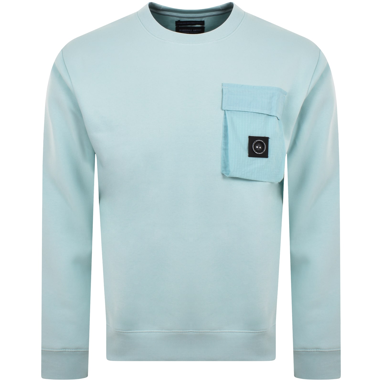 Shop Marshall Artist Nevado Crew Neck Sweatshirt Blue