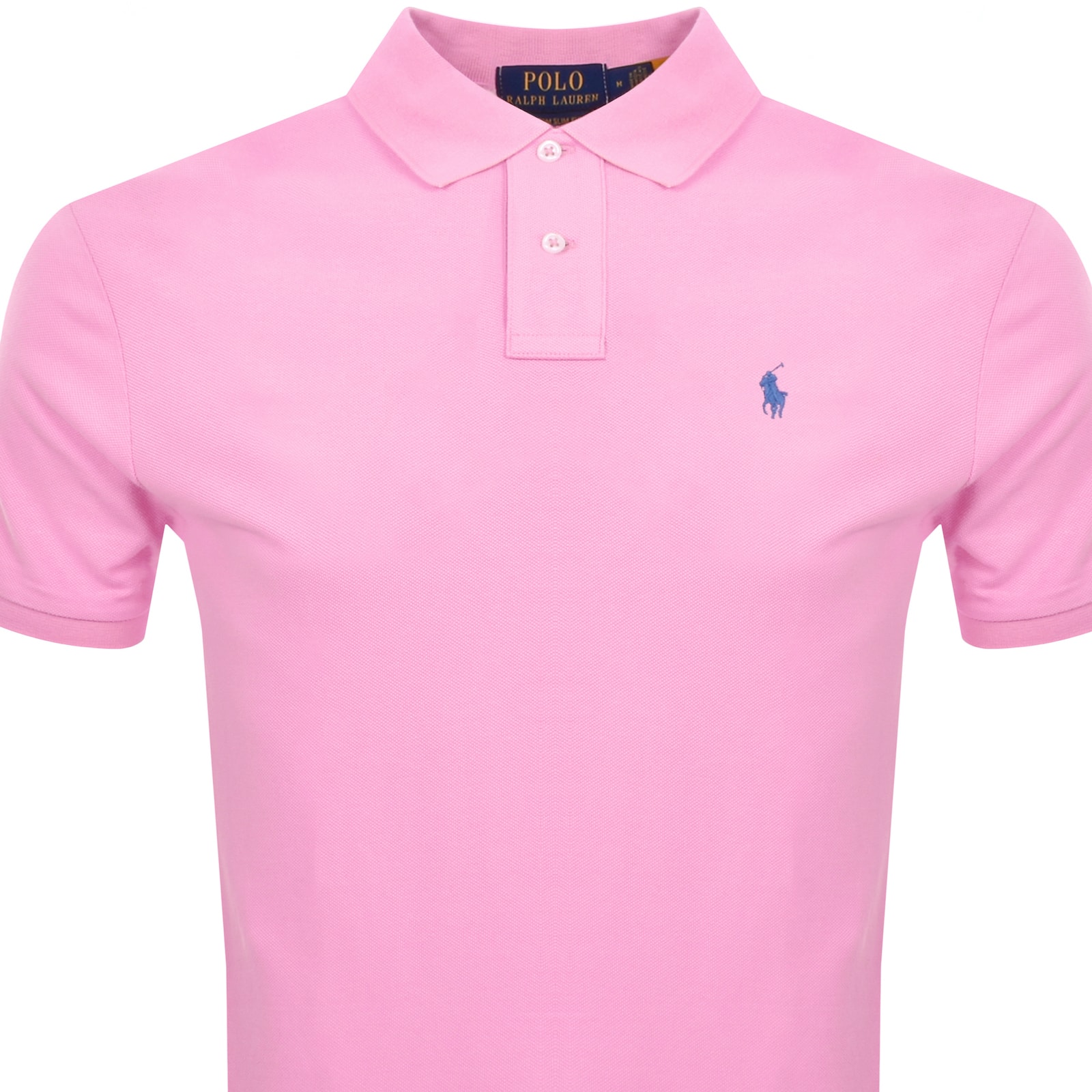 Shop Ralph Lauren Custom Slim Fit Polo T Shirt Pink