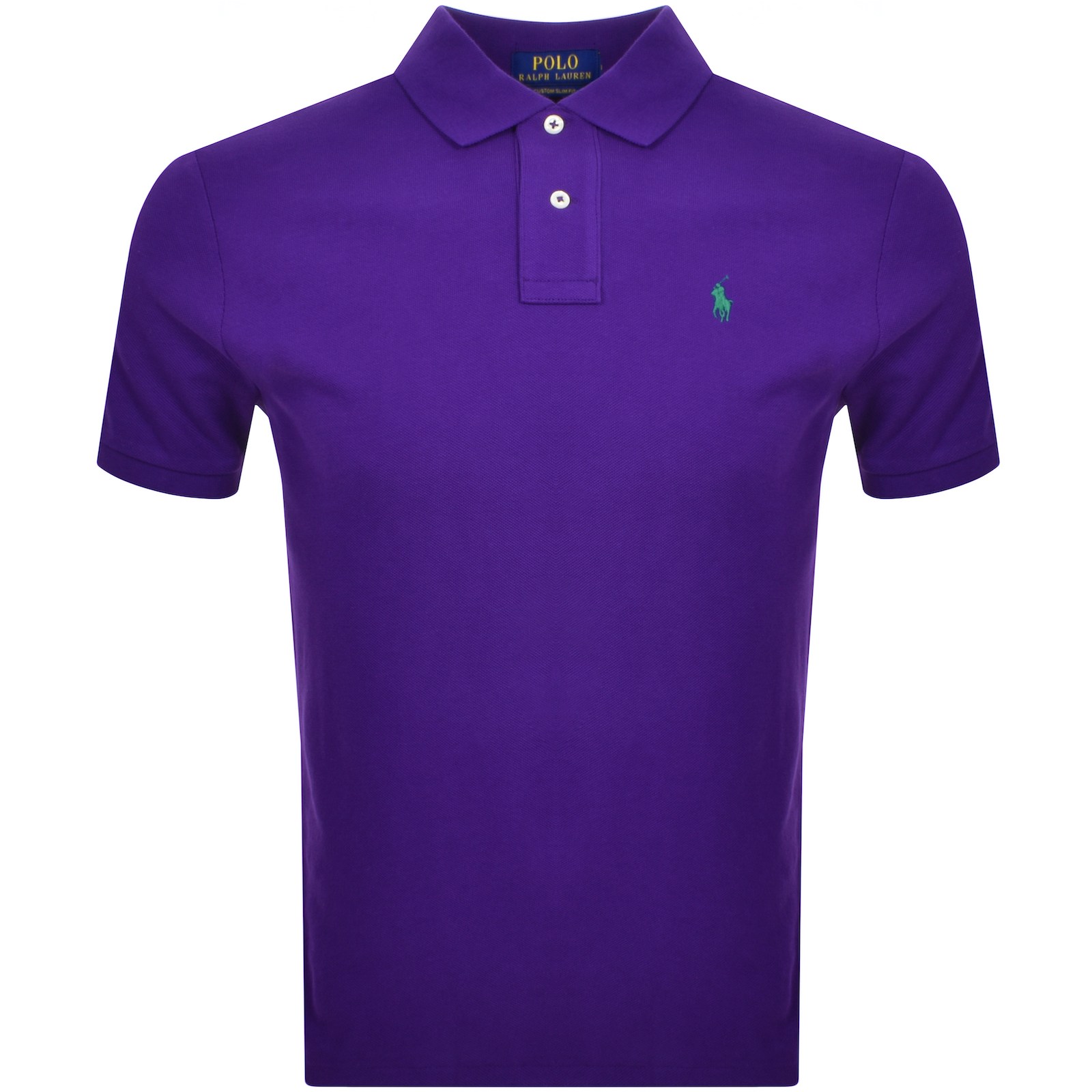 Ralph Lauren Custom Slim Fit Polo T Shirt Purple