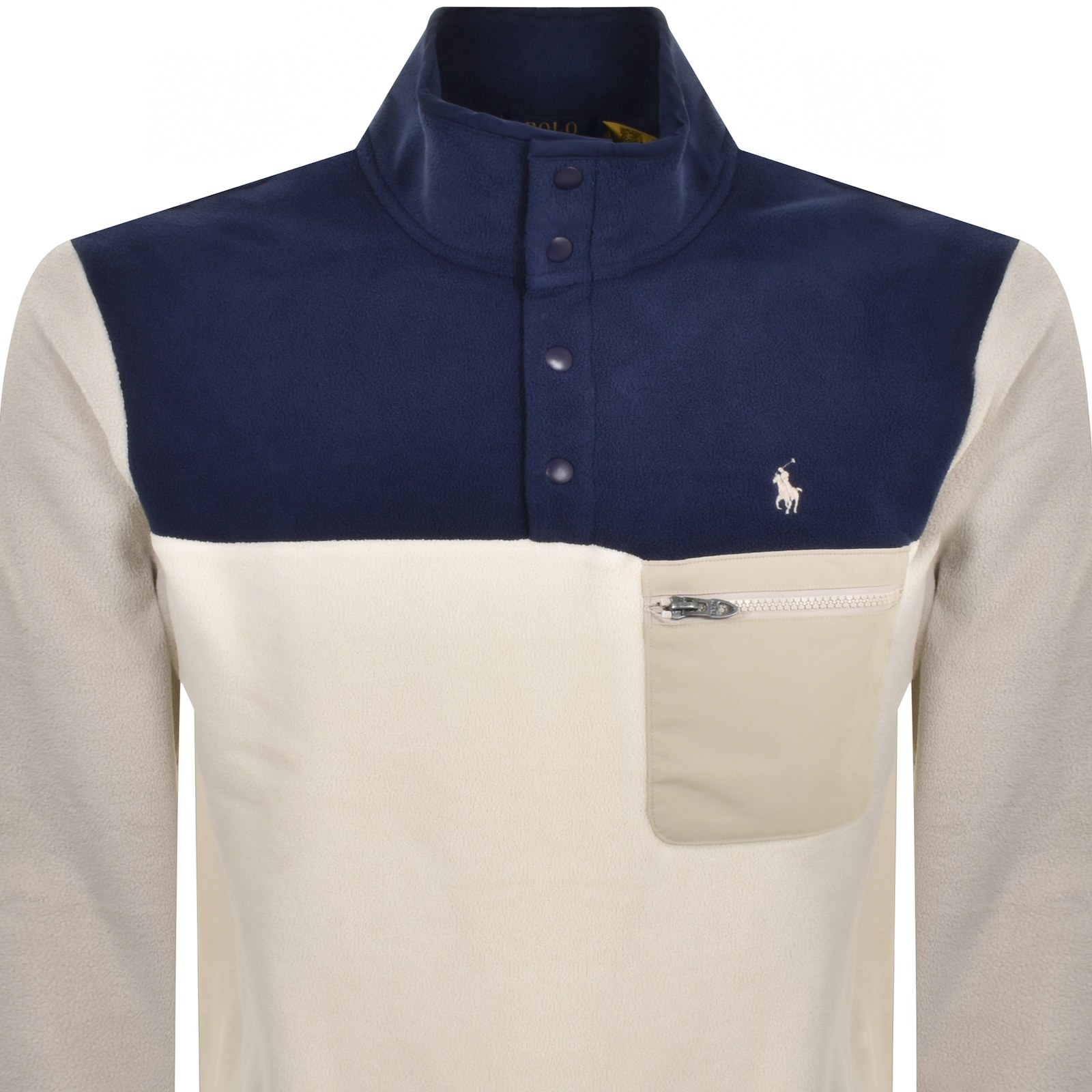 Shop Ralph Lauren Colourblock Sweatshirt Navy