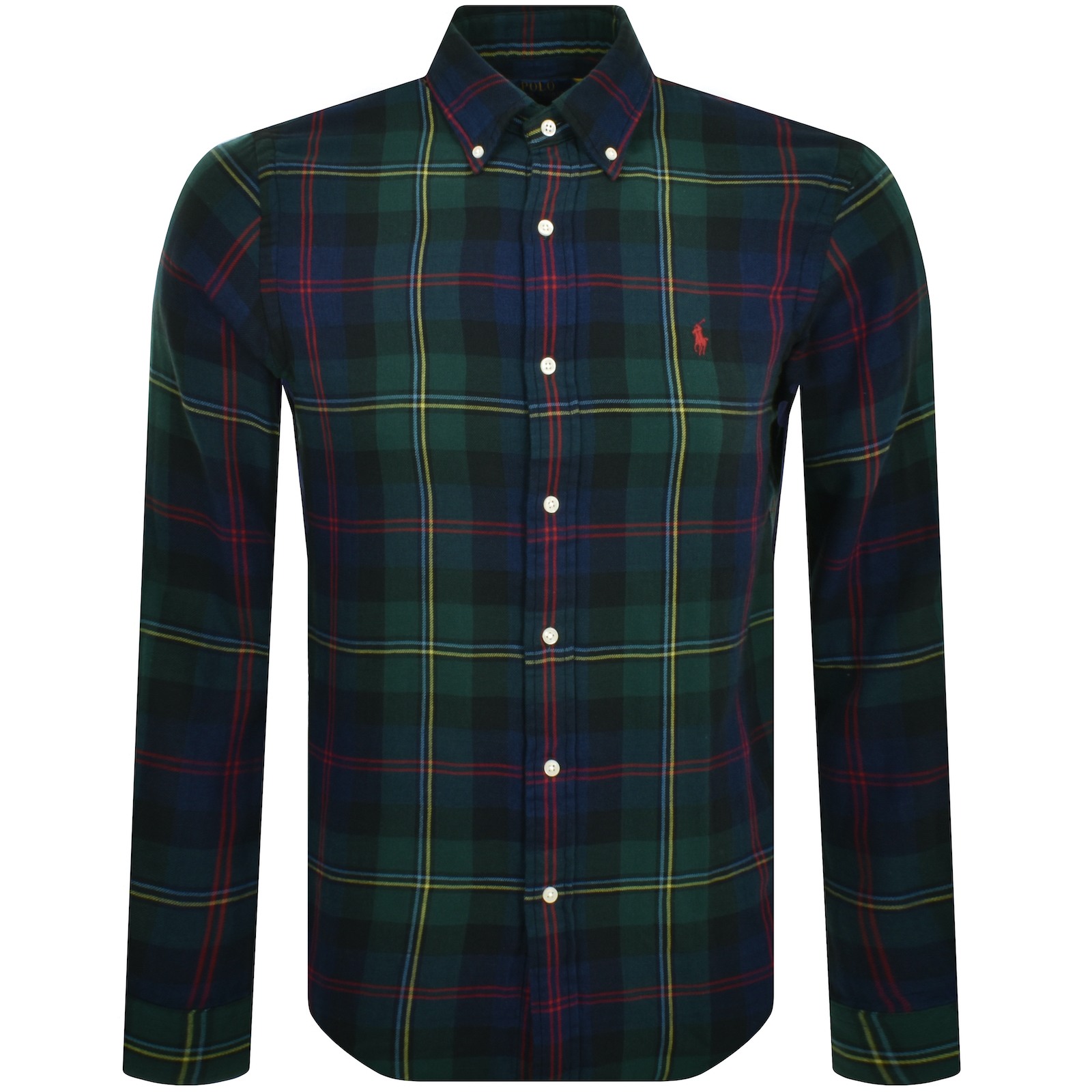 Ralph Lauren Custom Fit Long Sleeve Shirt Green