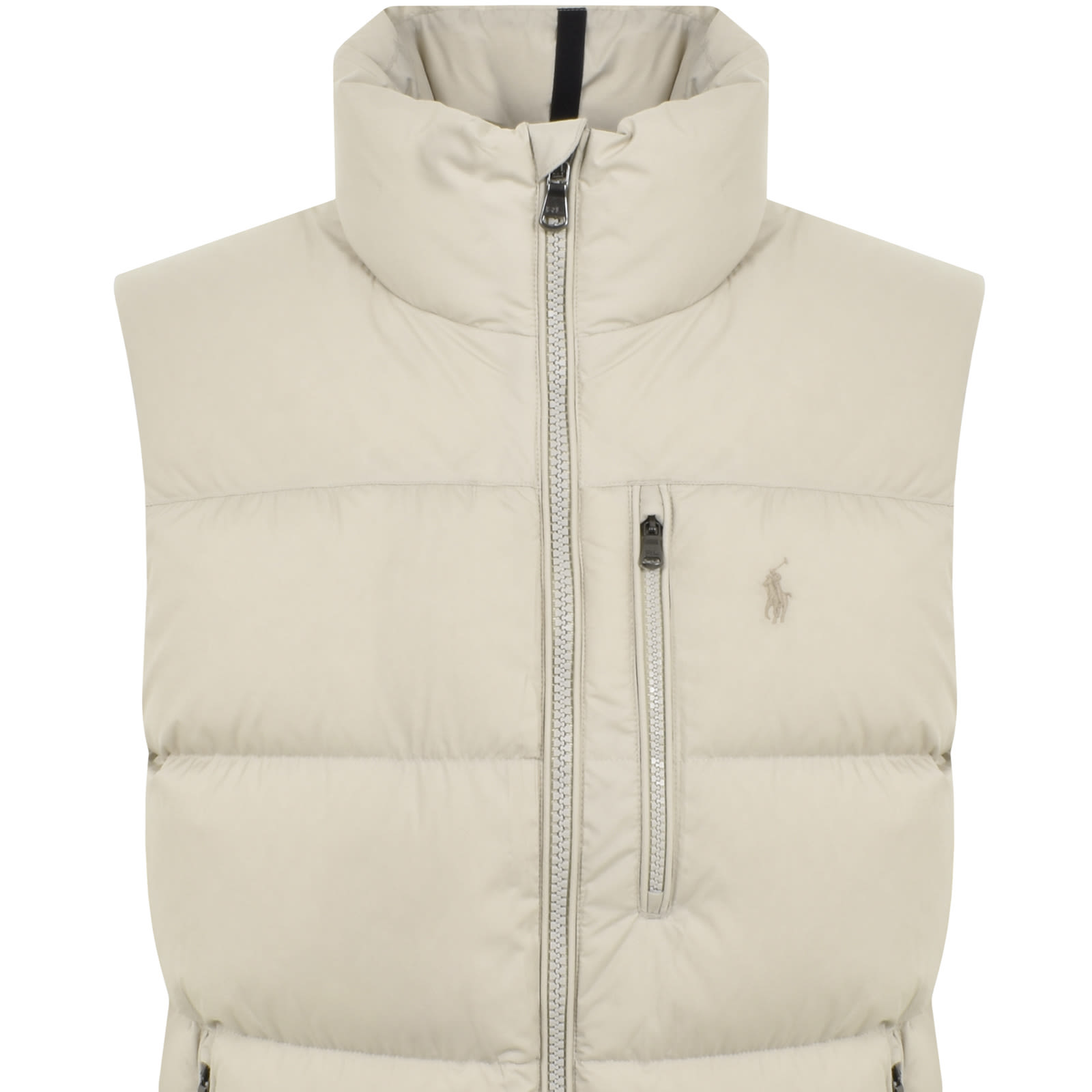 Shop Ralph Lauren Quilted Gilet Cream