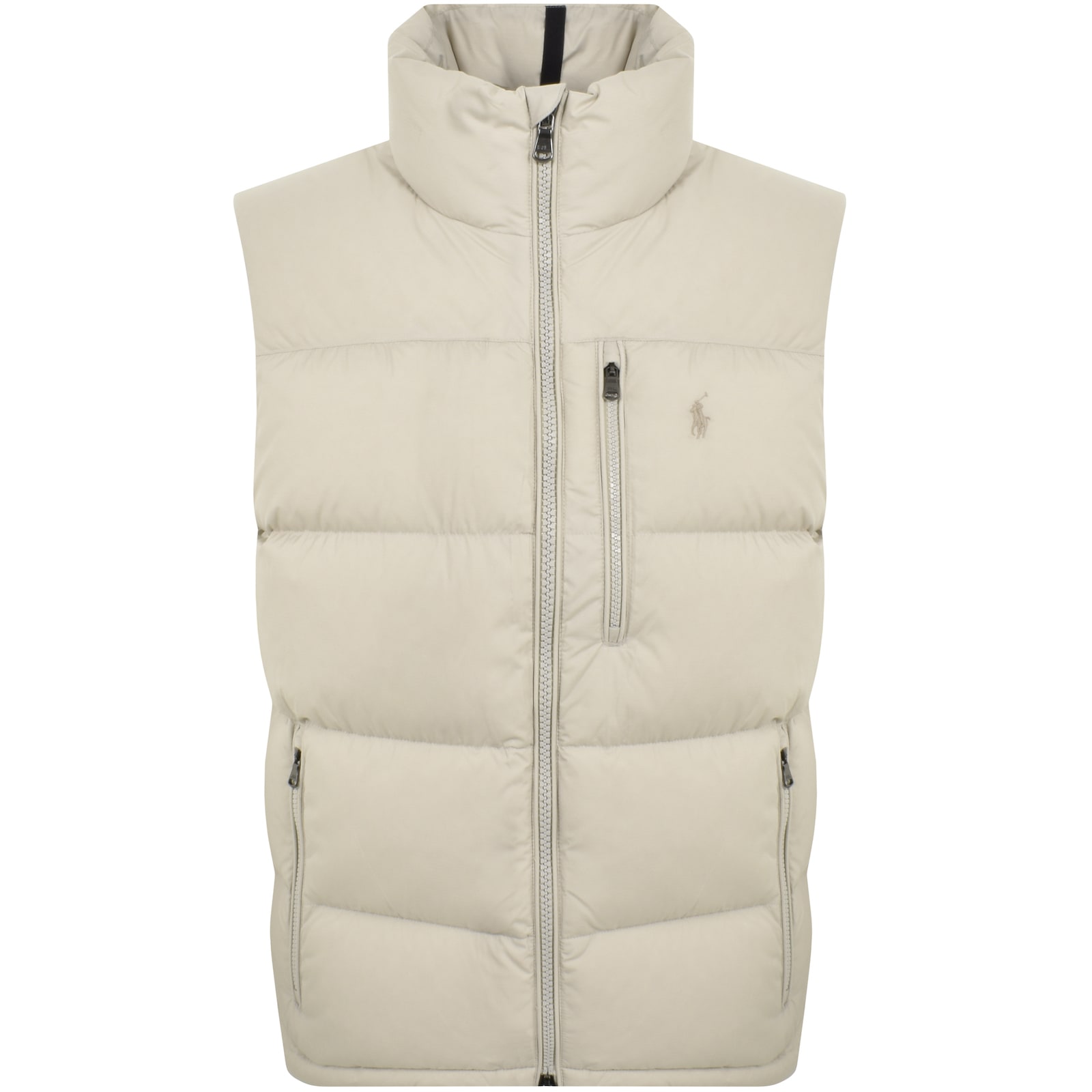 Ralph Lauren Quilted Gilet Cream In Neutral