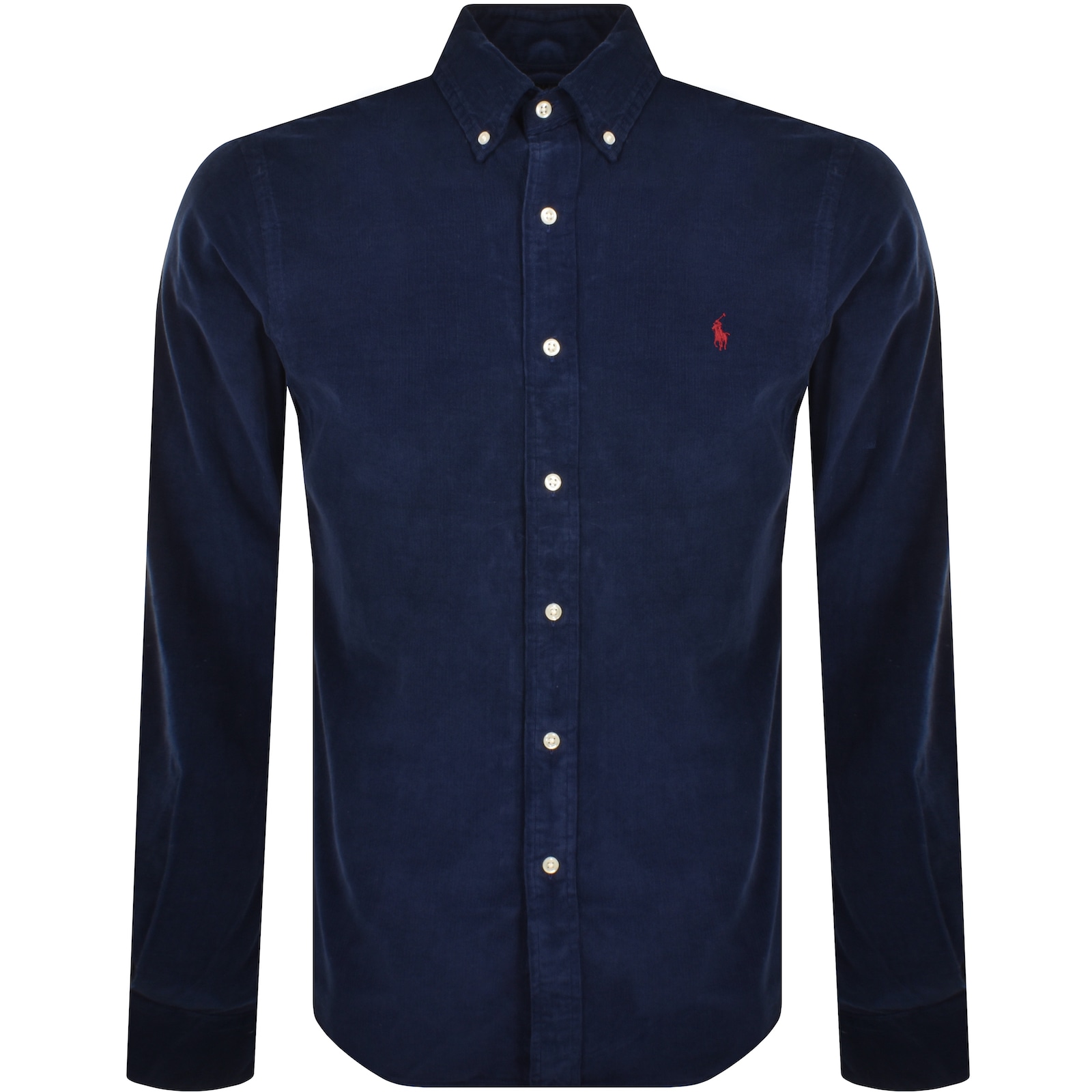 Ralph Lauren Long Sleeve Corduroy Shirt Navy In Blue