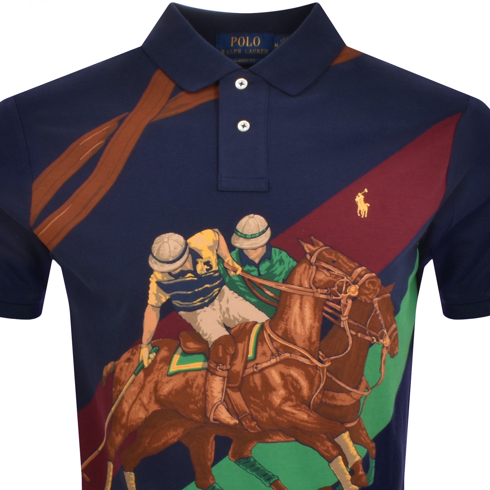 Shop Ralph Lauren Short Sleeve Polo T Shirt Brown