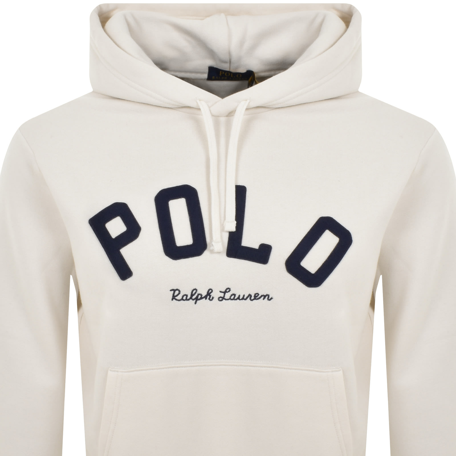 Shop Ralph Lauren Pullover Hoodie Off White