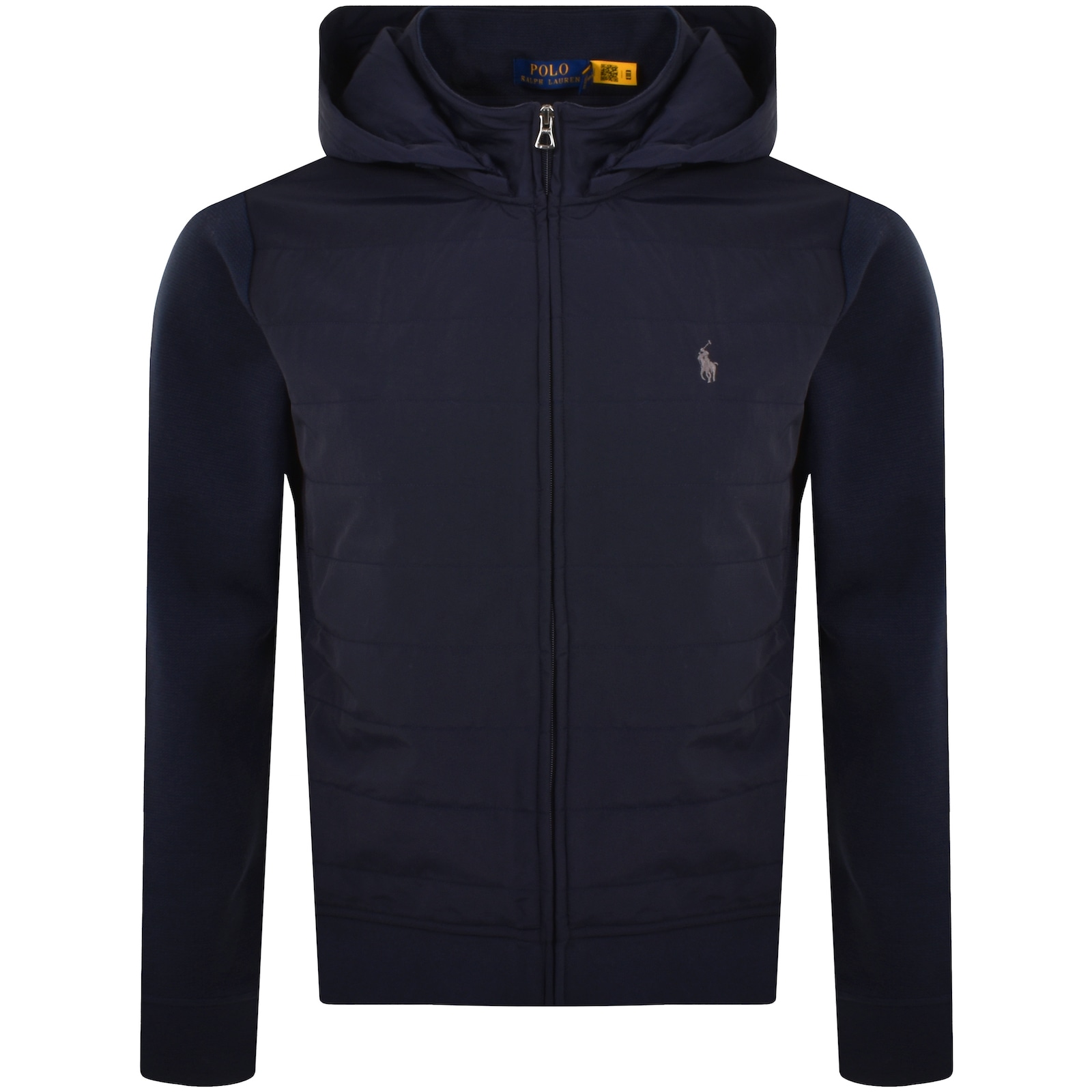 Ralph Lauren Hybrid Full Zip Hoodie Navy In Blue