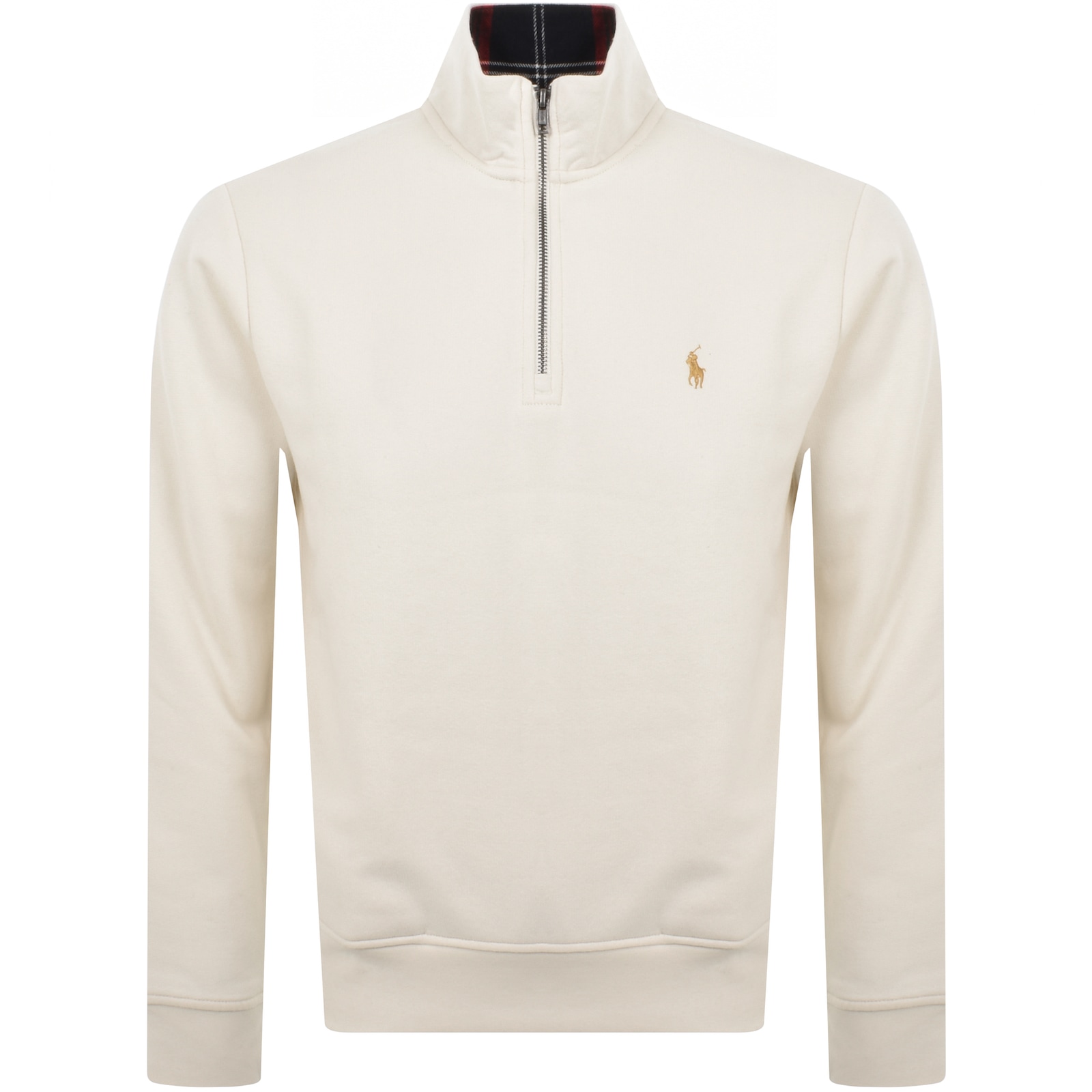 POLO RALPH LAUREN RALPH LAUREN QUARTER ZIP SWEATSHIRT HERBAL MILK