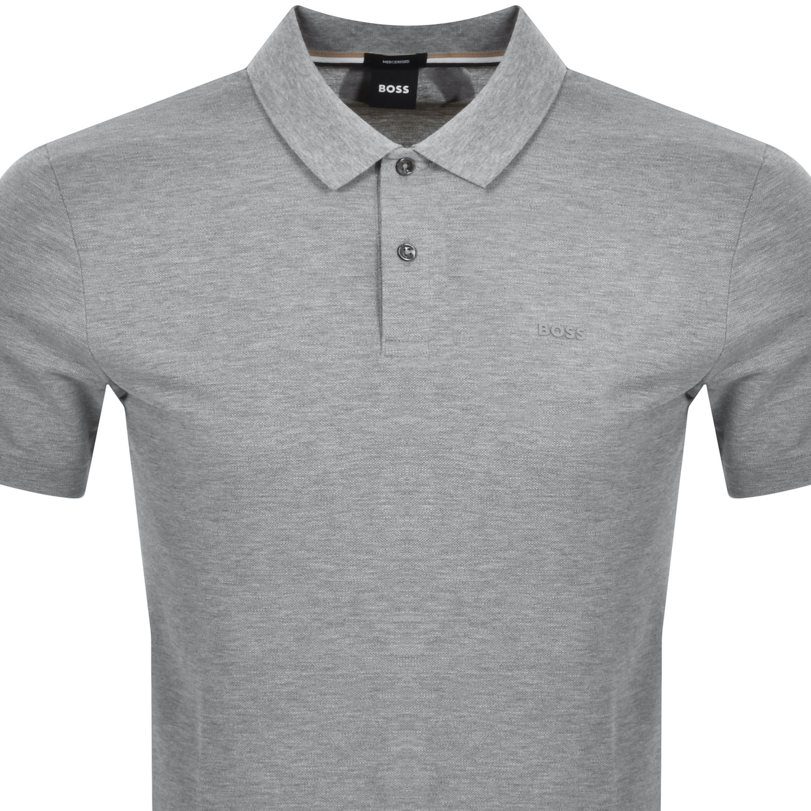 Shop Boss Business Boss Parlay 147 Mercerised Polo T Shirt Grey