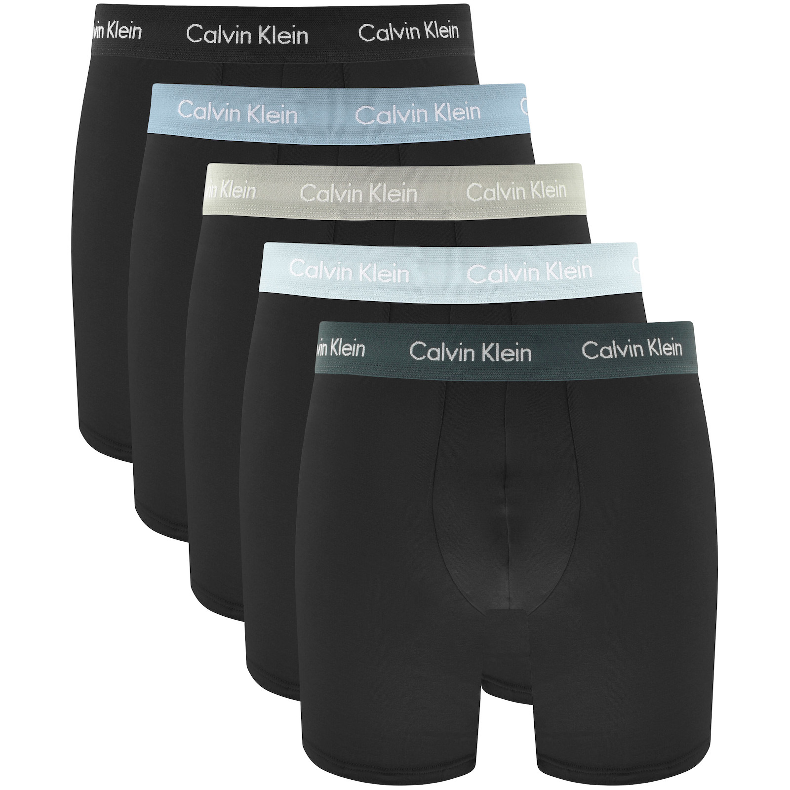 Shop Calvin Klein Underwear 5 Pack Boxers Briefs Black