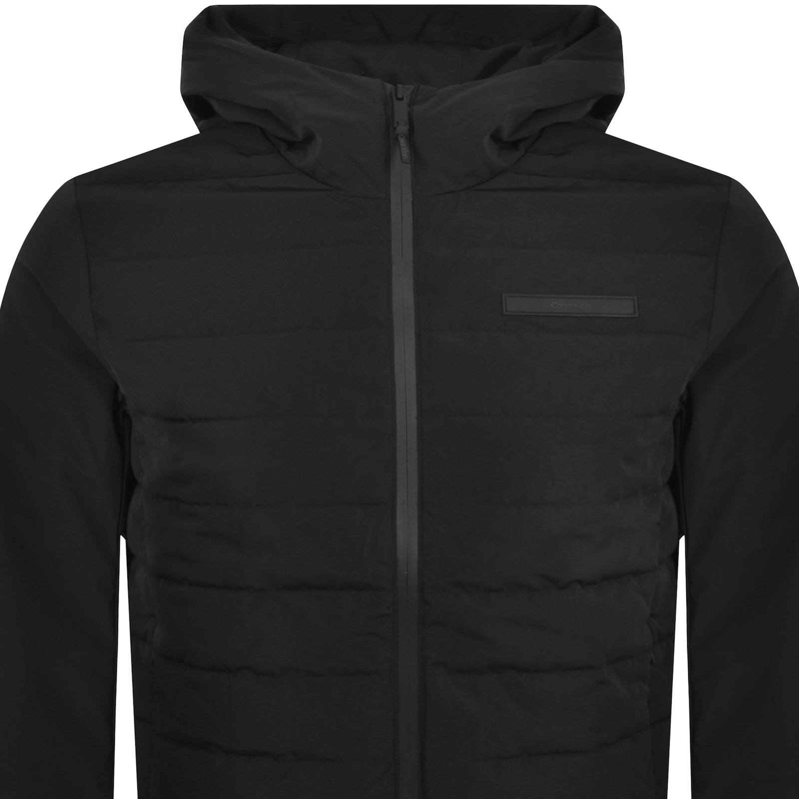 Calvin Klein Technical Hooded Jacket Black In Black
