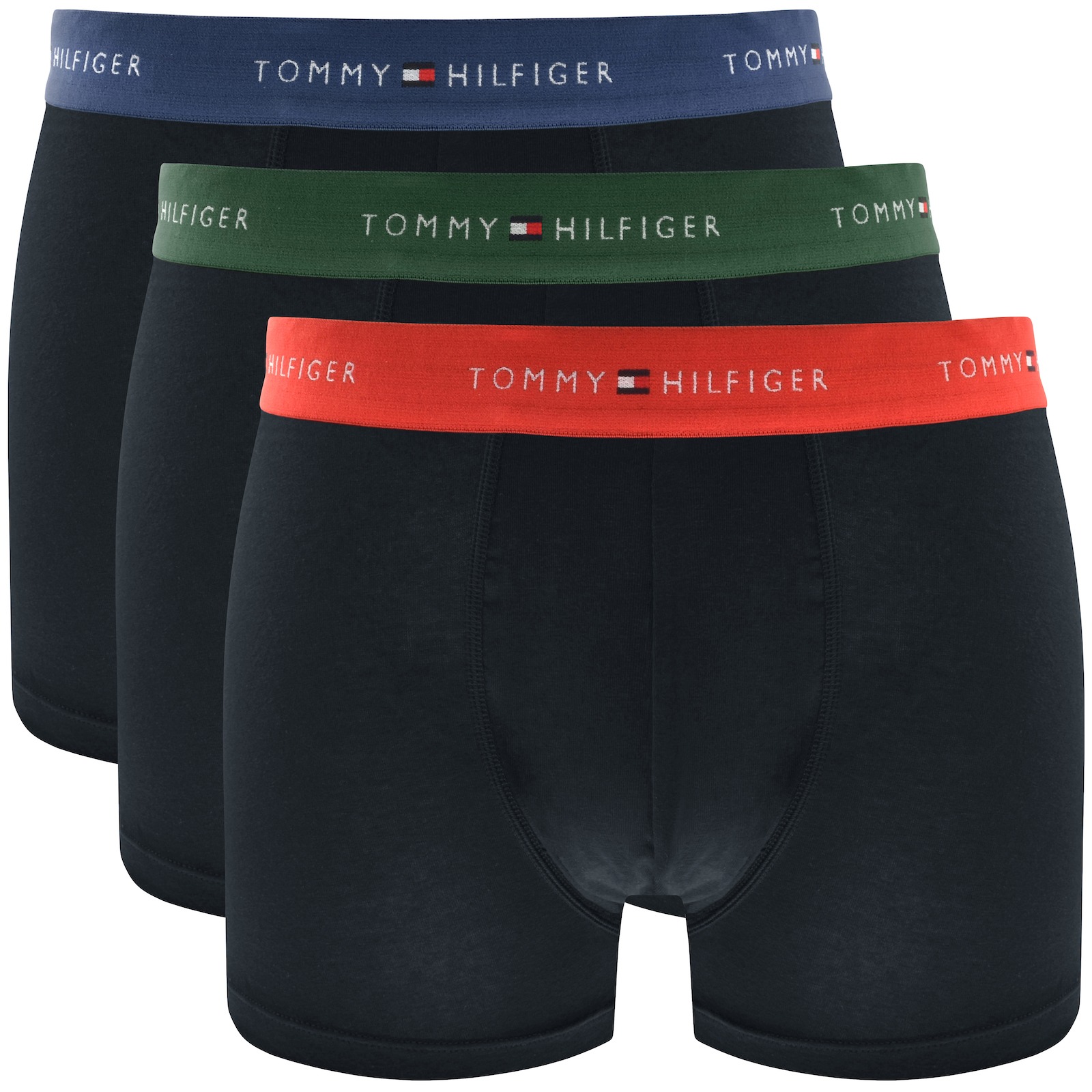 Shop Tommy Hilfiger Underwear 3 Pack Trunks Navy