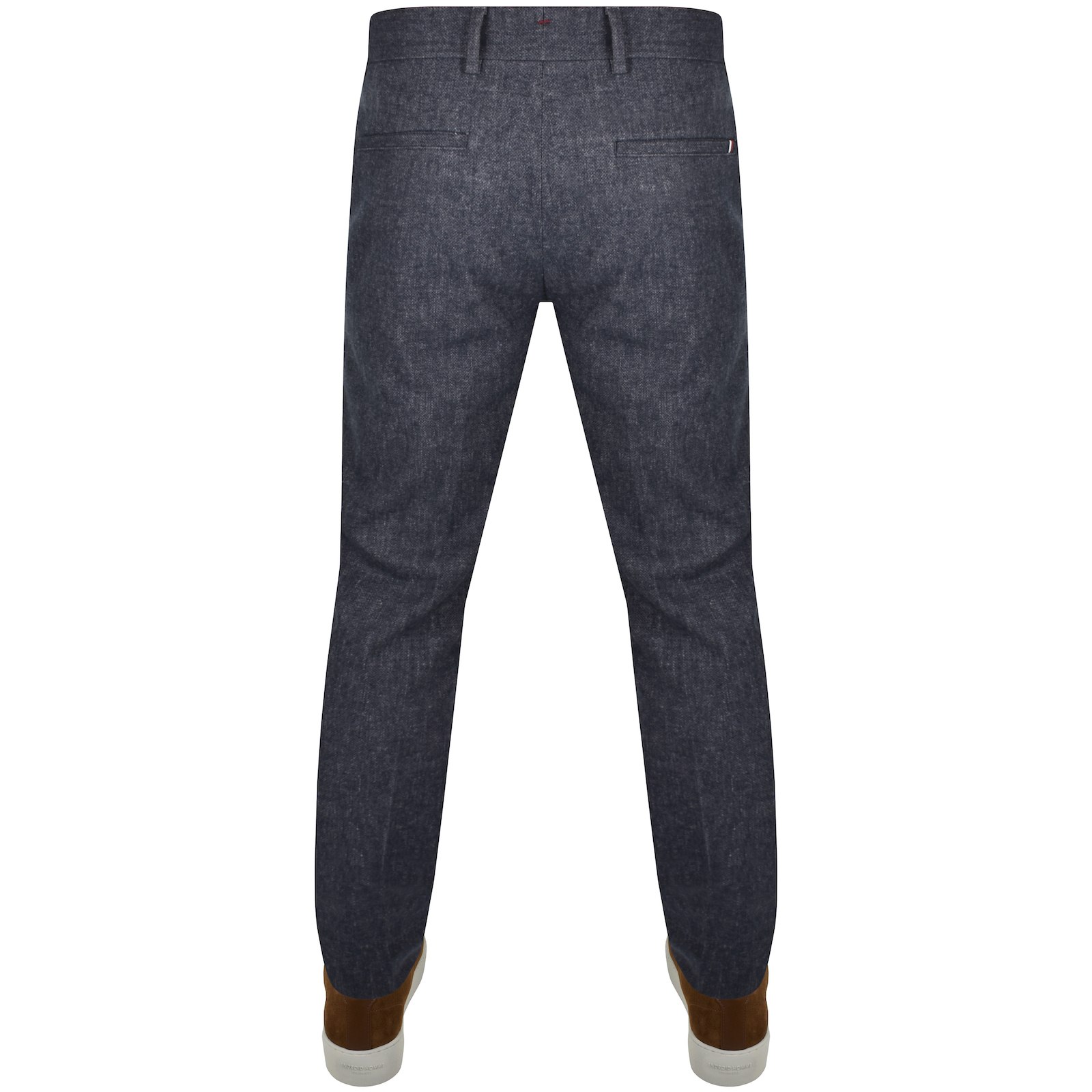 TOMMY HILFIGER TOMMY HILFIGER DENTON BRUSHED MARL TROUSERS NAVY