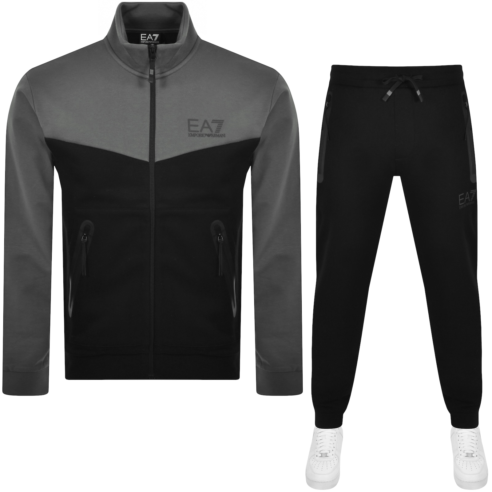 EA7 EA7 EMPORIO ARMANI LOGO TRACKSUIT BLACK 