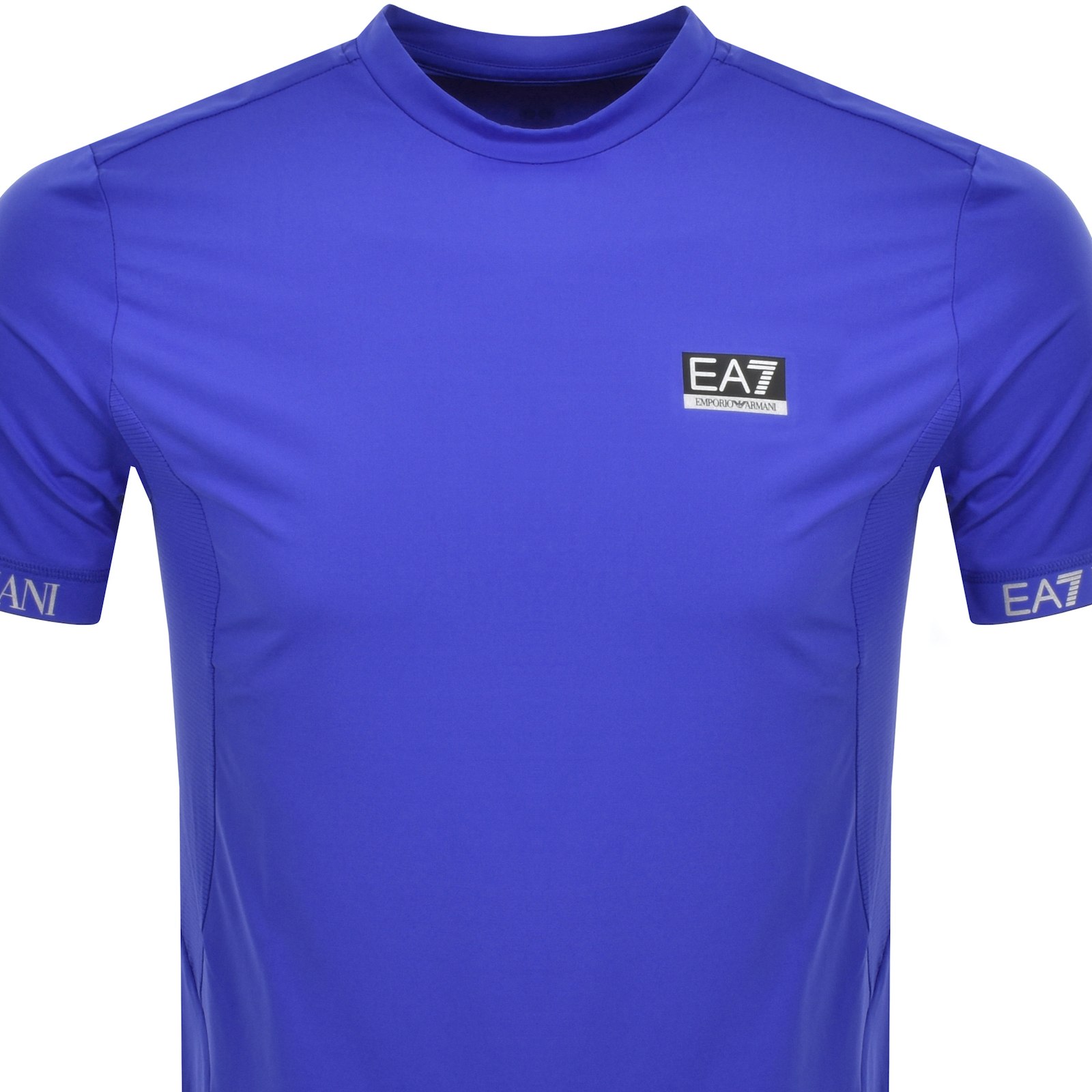 Shop Ea7 Emporio Armani Logo T Shirt Blue