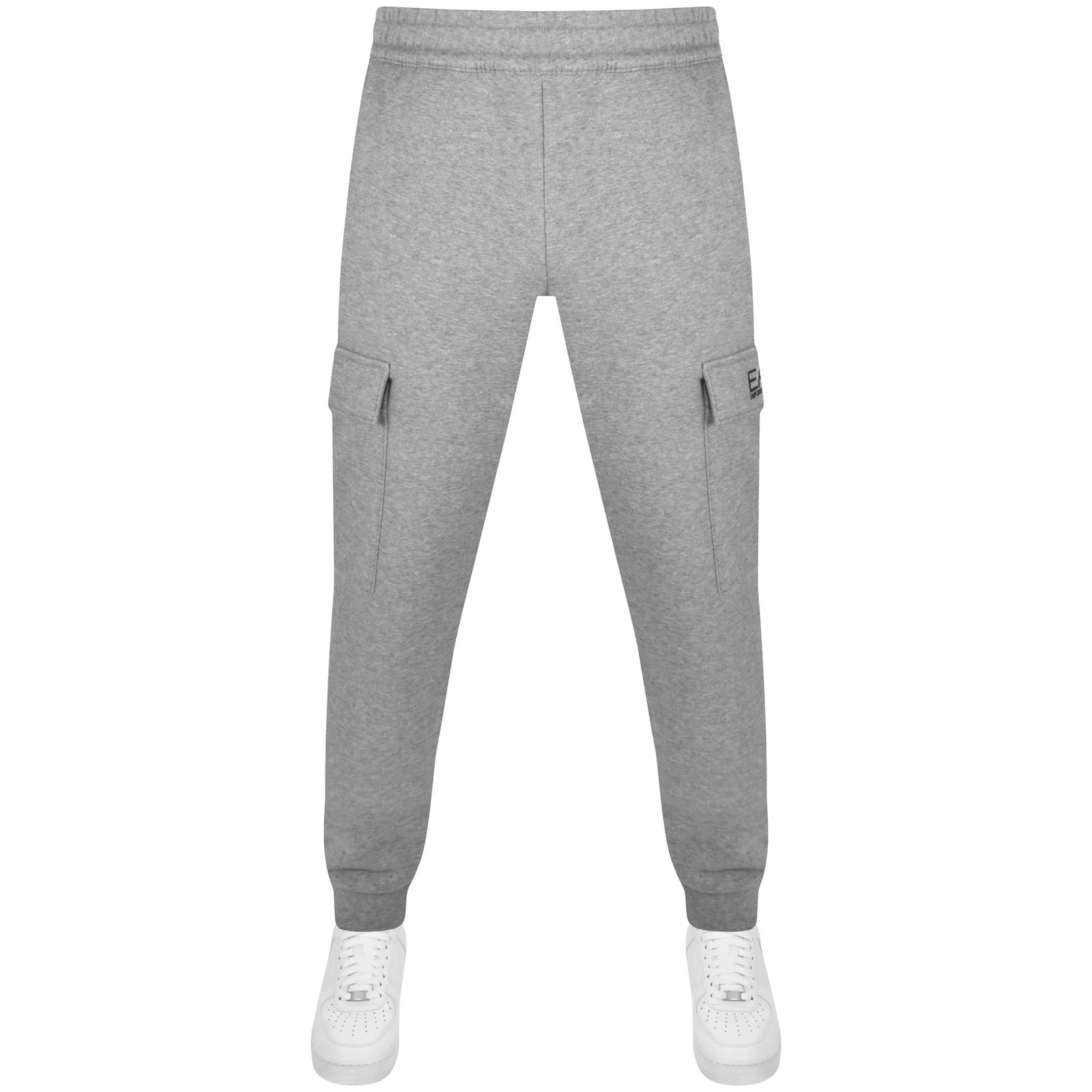 Shop Ea7 Emporio Armani Cargo Jogging Bottoms Grey