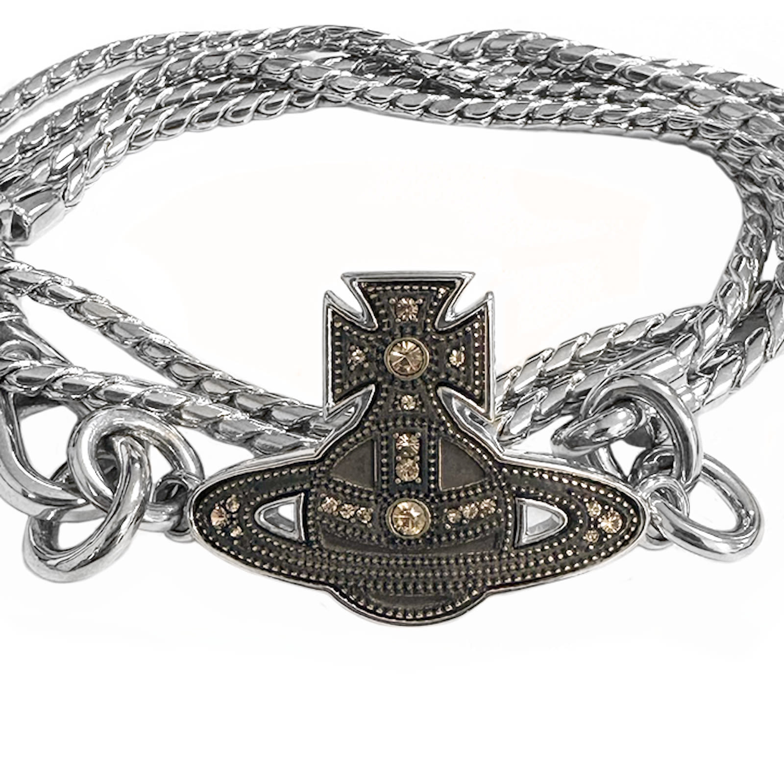 Vivienne Westwood Laszlo Bracelet Silver In Silver