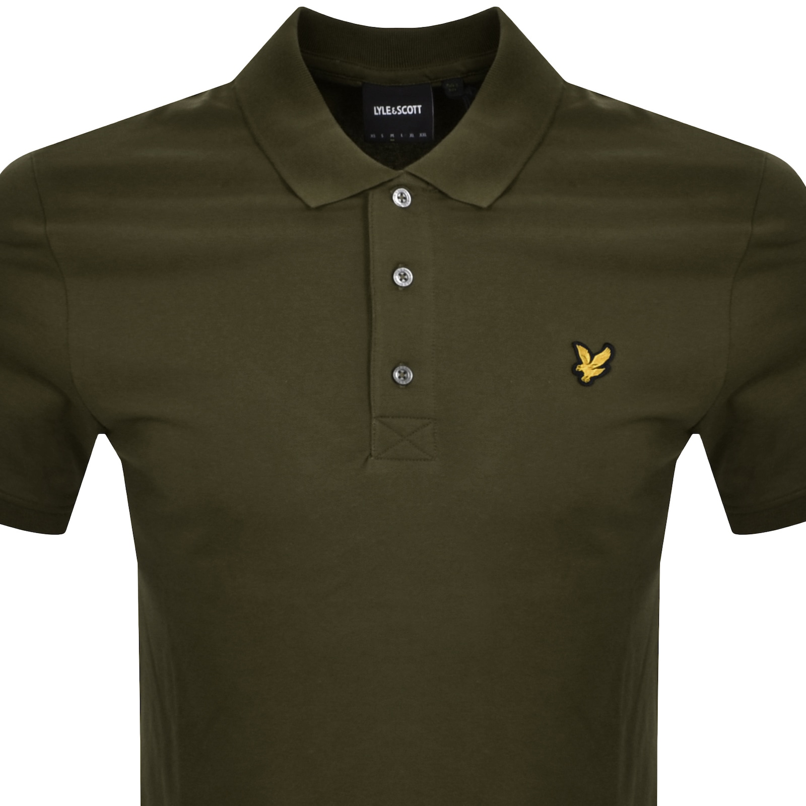 Shop Lyle & Scott Lyle And Scott Plain Polo T Shirt Green