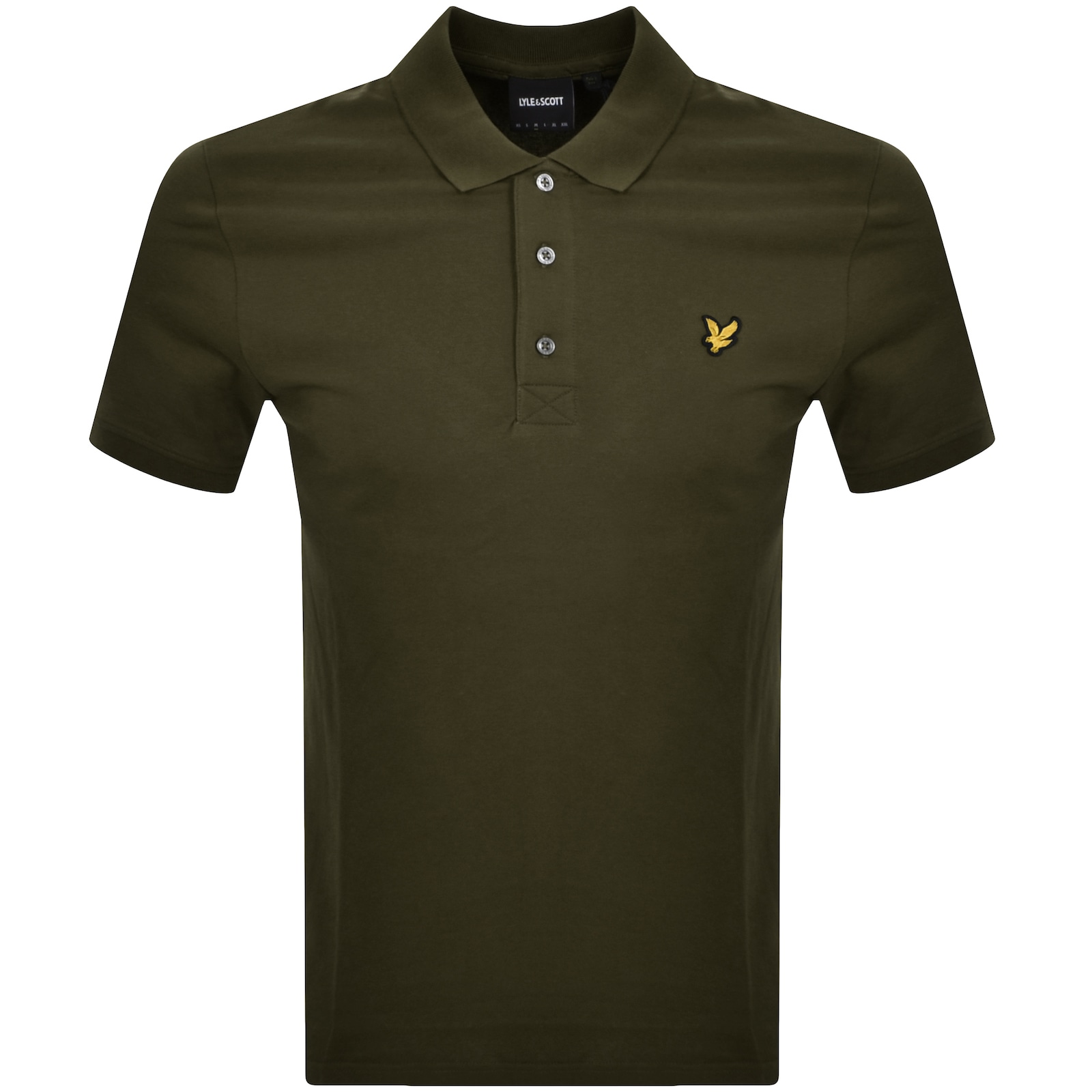 Shop Lyle & Scott Lyle And Scott Plain Polo T Shirt Green