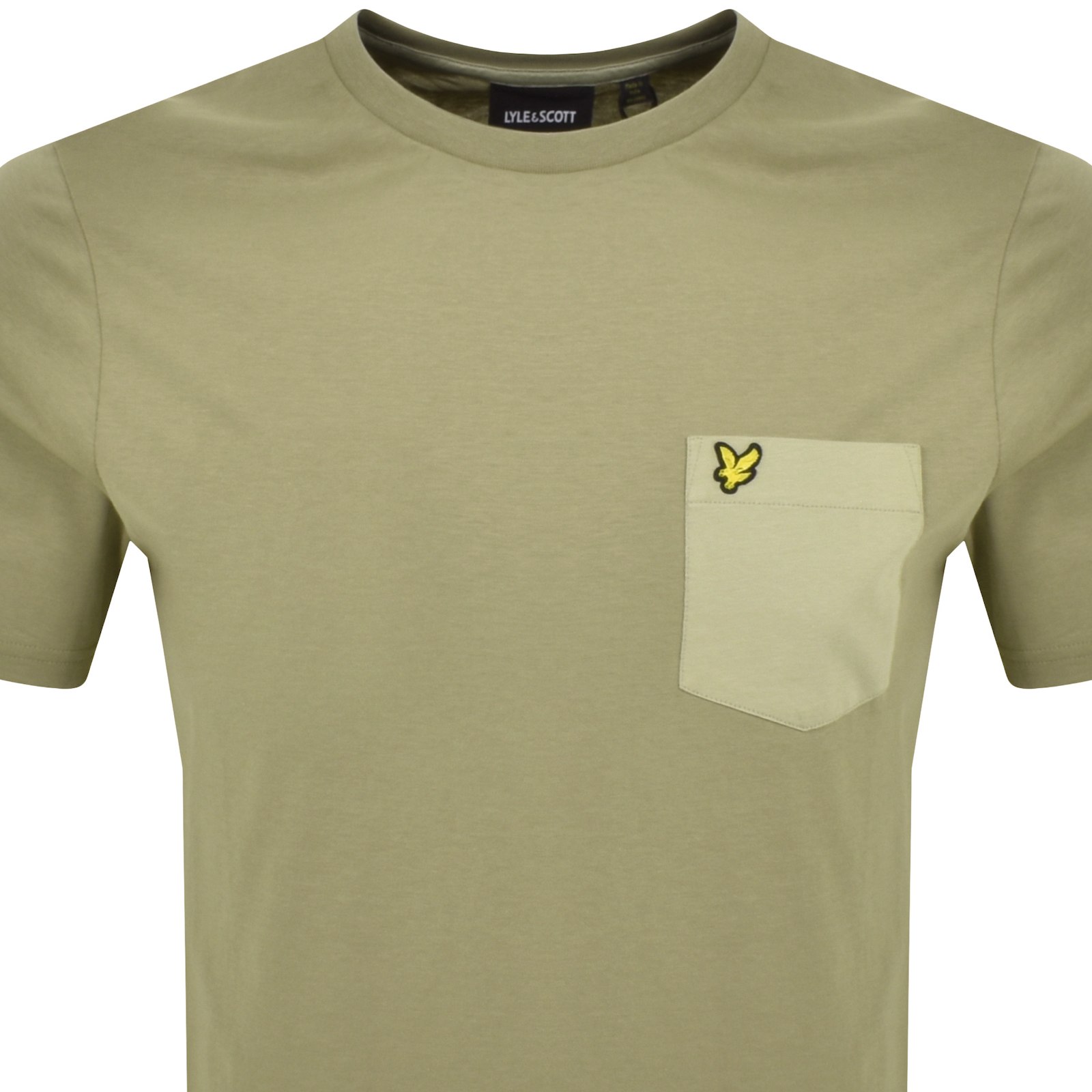 Lyle & Scott Lyle And Scott Tonal Pocket T Shirt Green In Green
