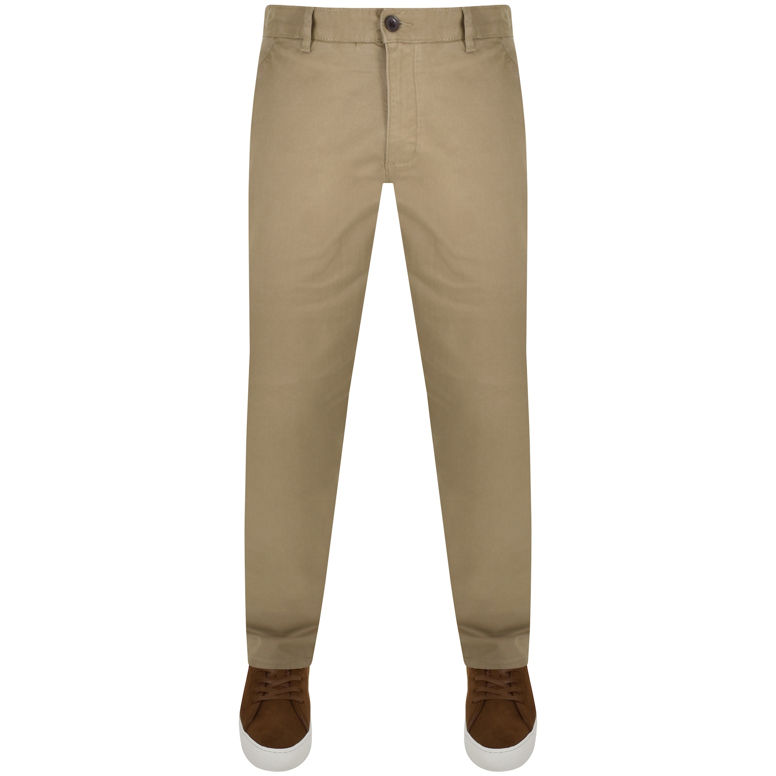Farah Vintage Elm Slim Fit Chino Trousers Brown In Brown