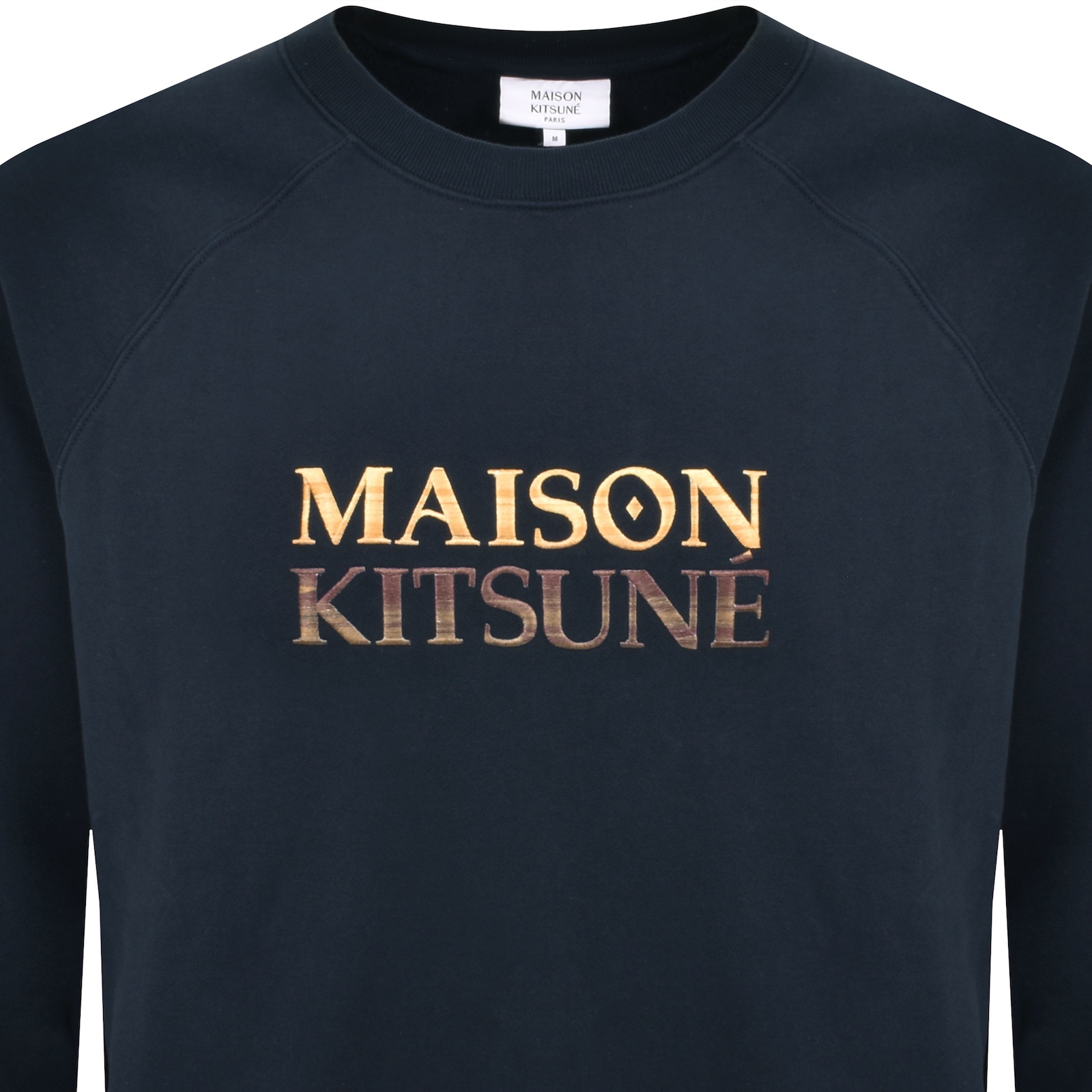Maison Kitsuné Maison Kitsune Gradient Logo Oversized Sweatshirt In Navy
