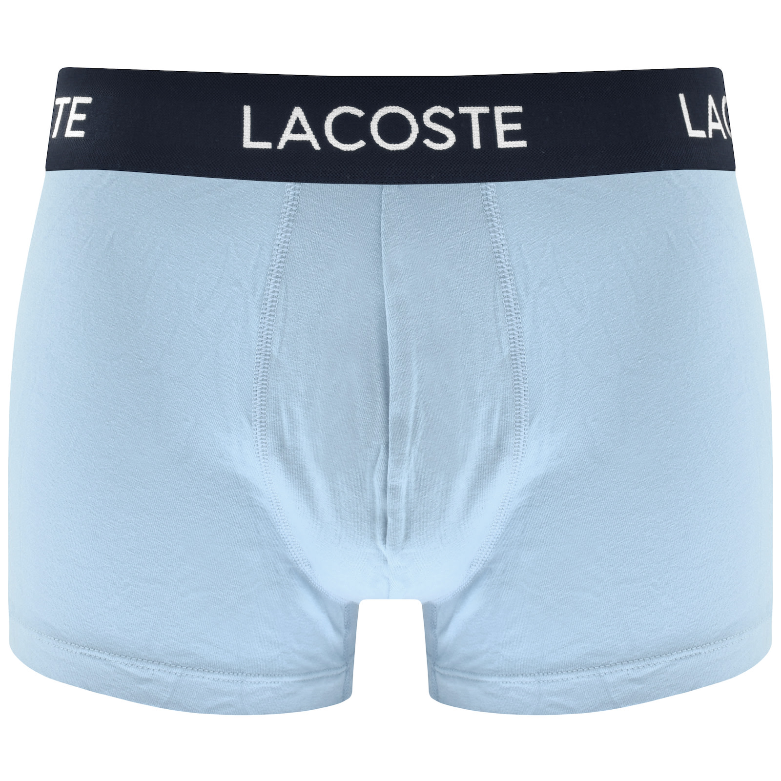 Shop Lacoste Underwear 3 Pack Boxer Trunks In Blue