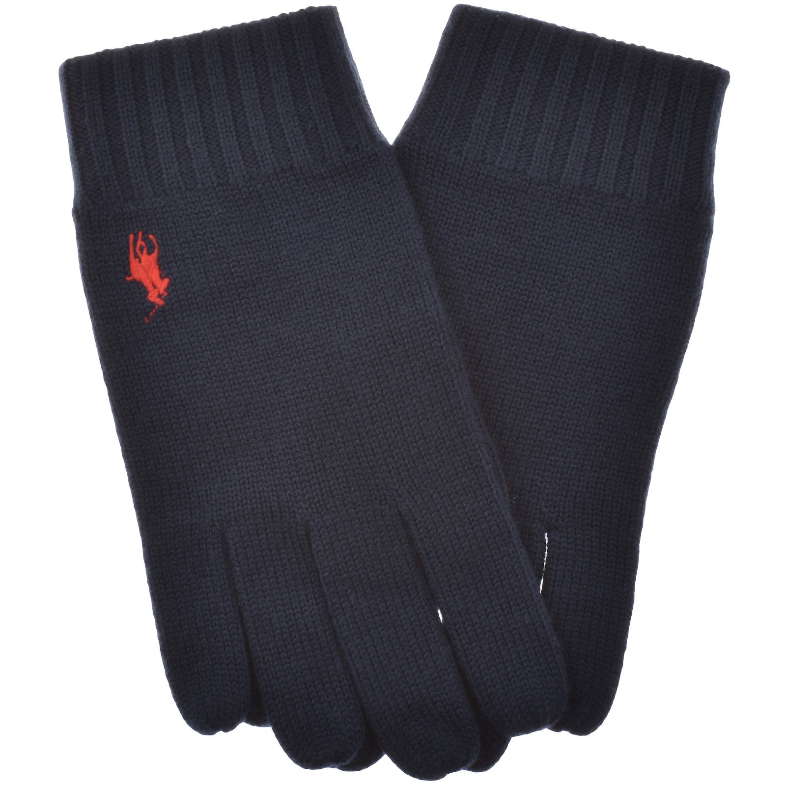 Shop Ralph Lauren Wool Gloves Navy