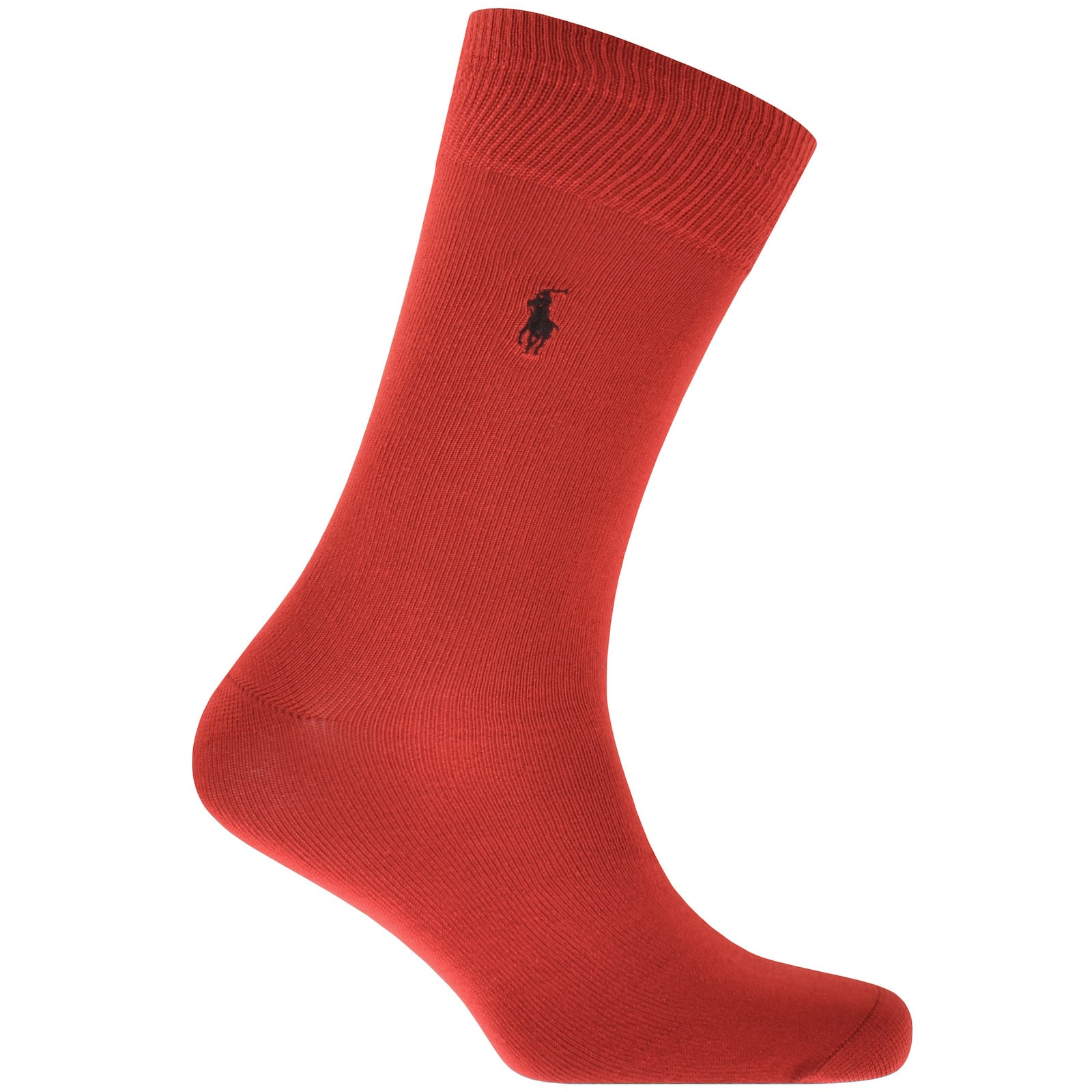 Shop Ralph Lauren 3 Pack Ribbed Crew Socks In Black