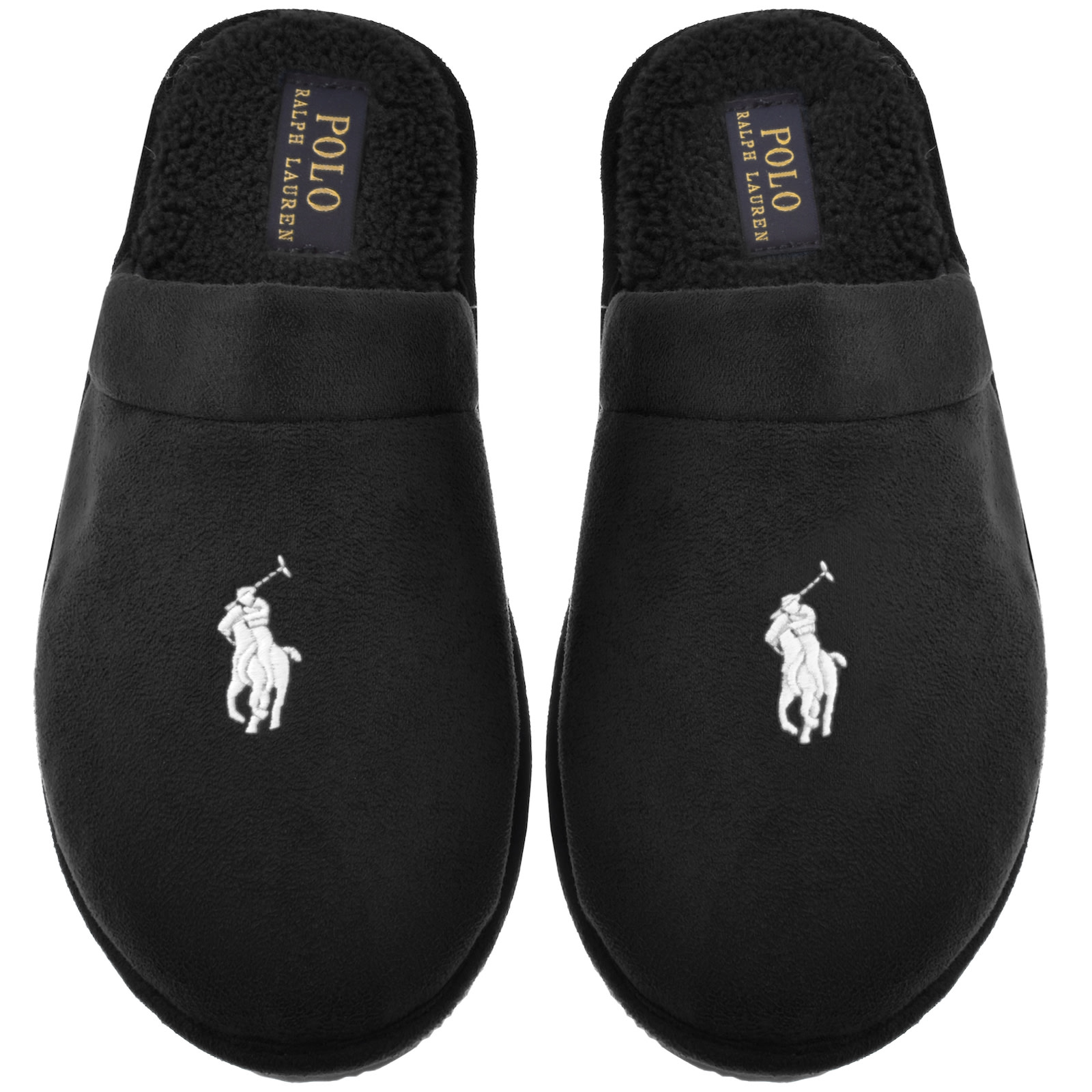 Shop Ralph Lauren Klarence Slippers Black