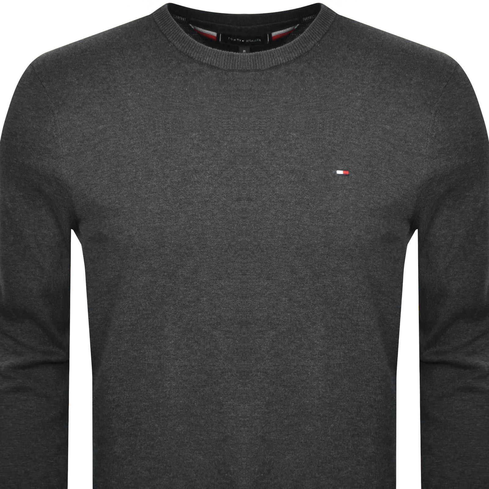 Tommy Hilfiger Essential Crew Neck Jumper Grey In Grey