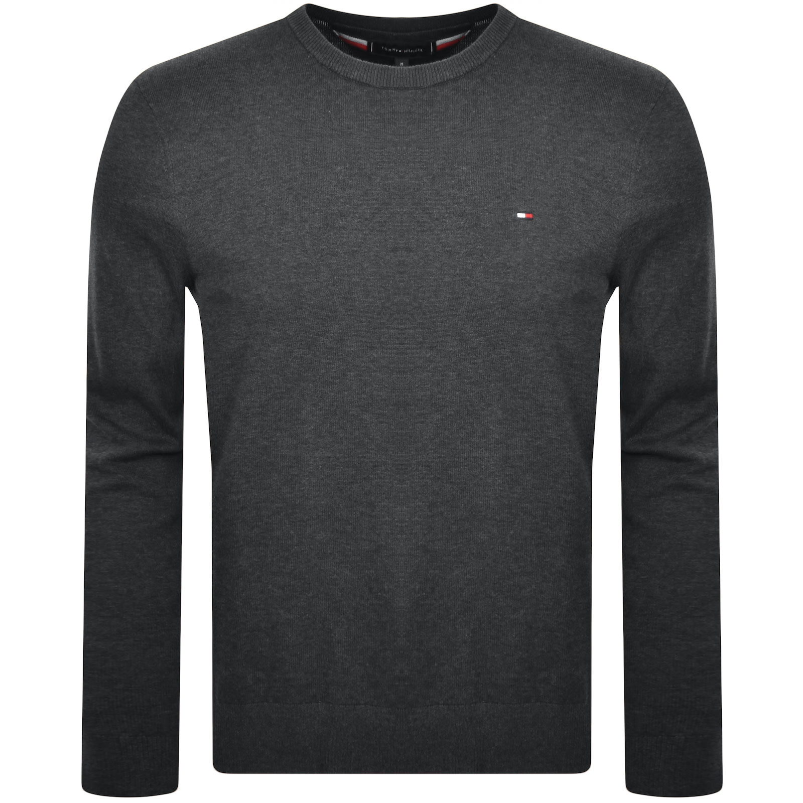 Tommy Hilfiger Essential Crew Neck Jumper Grey In Grey
