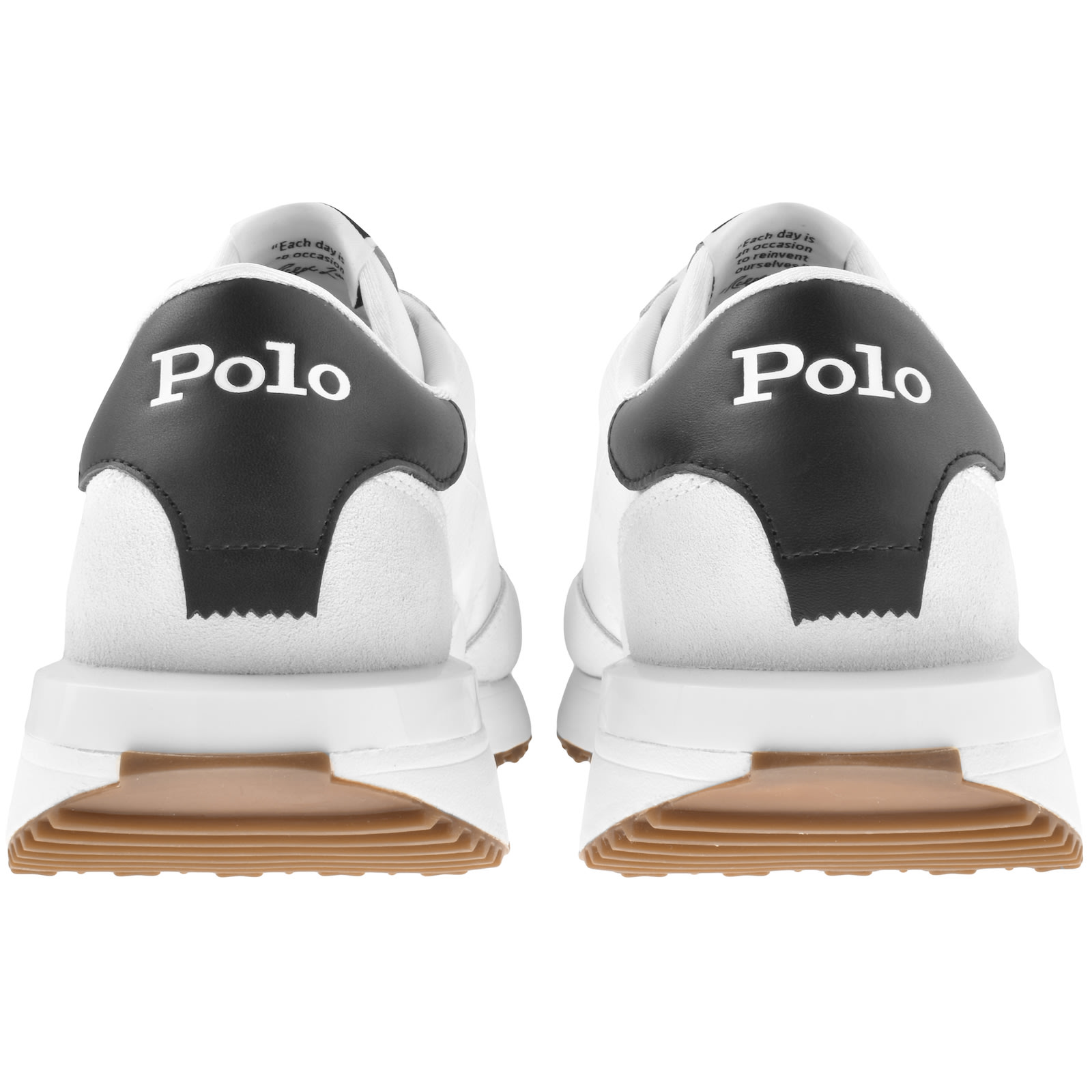 Shop Ralph Lauren Train 89 Trainers White