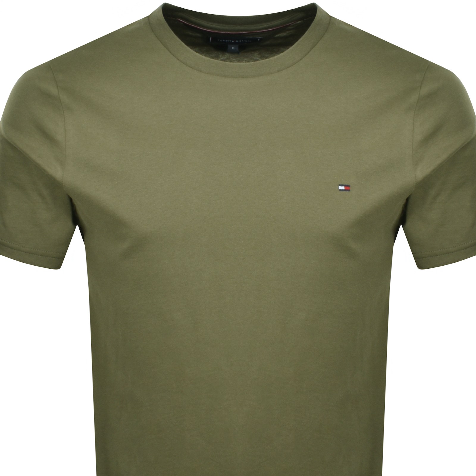 Shop Tommy Hilfiger Essential Solid T Shirt Green