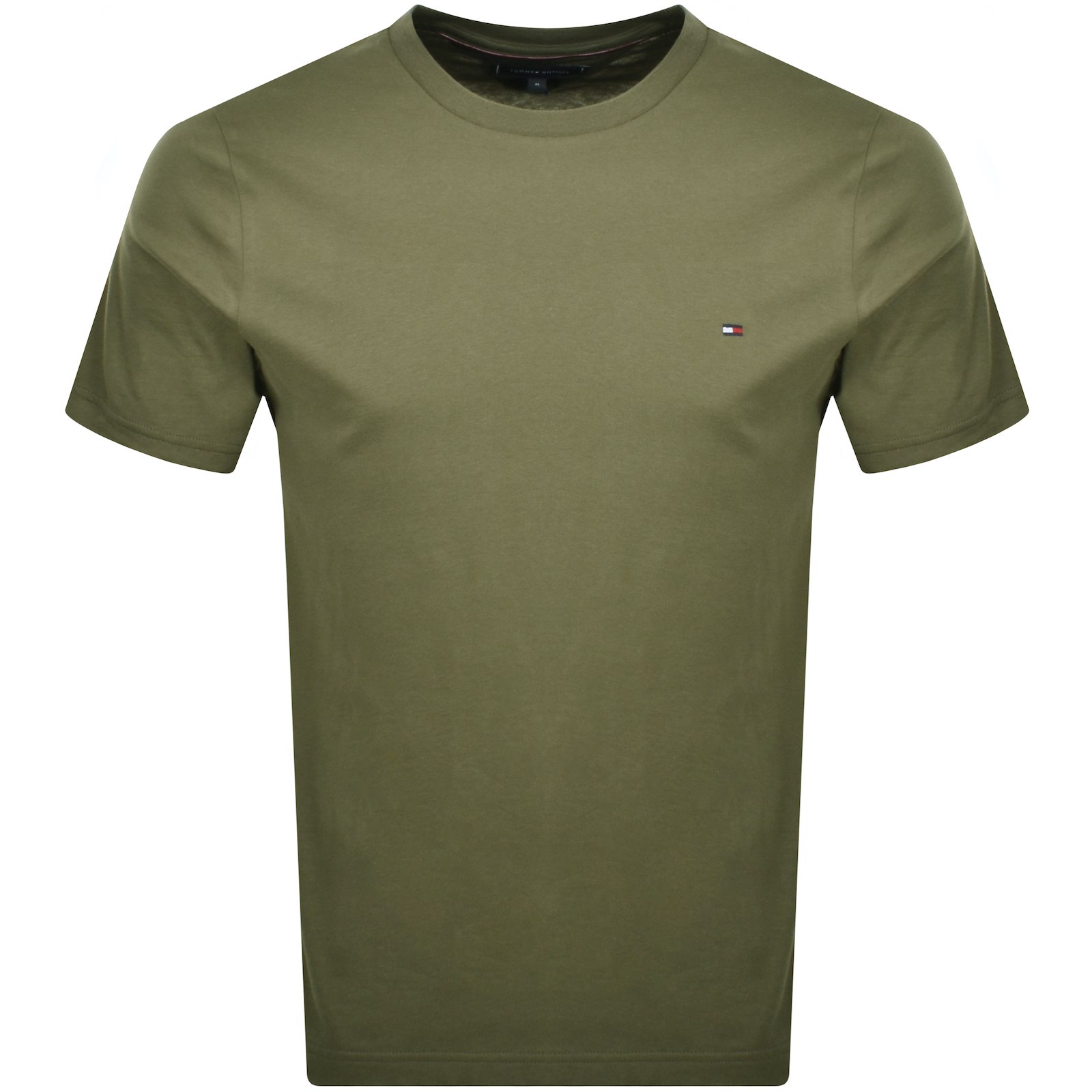 Shop Tommy Hilfiger Essential Solid T Shirt Green