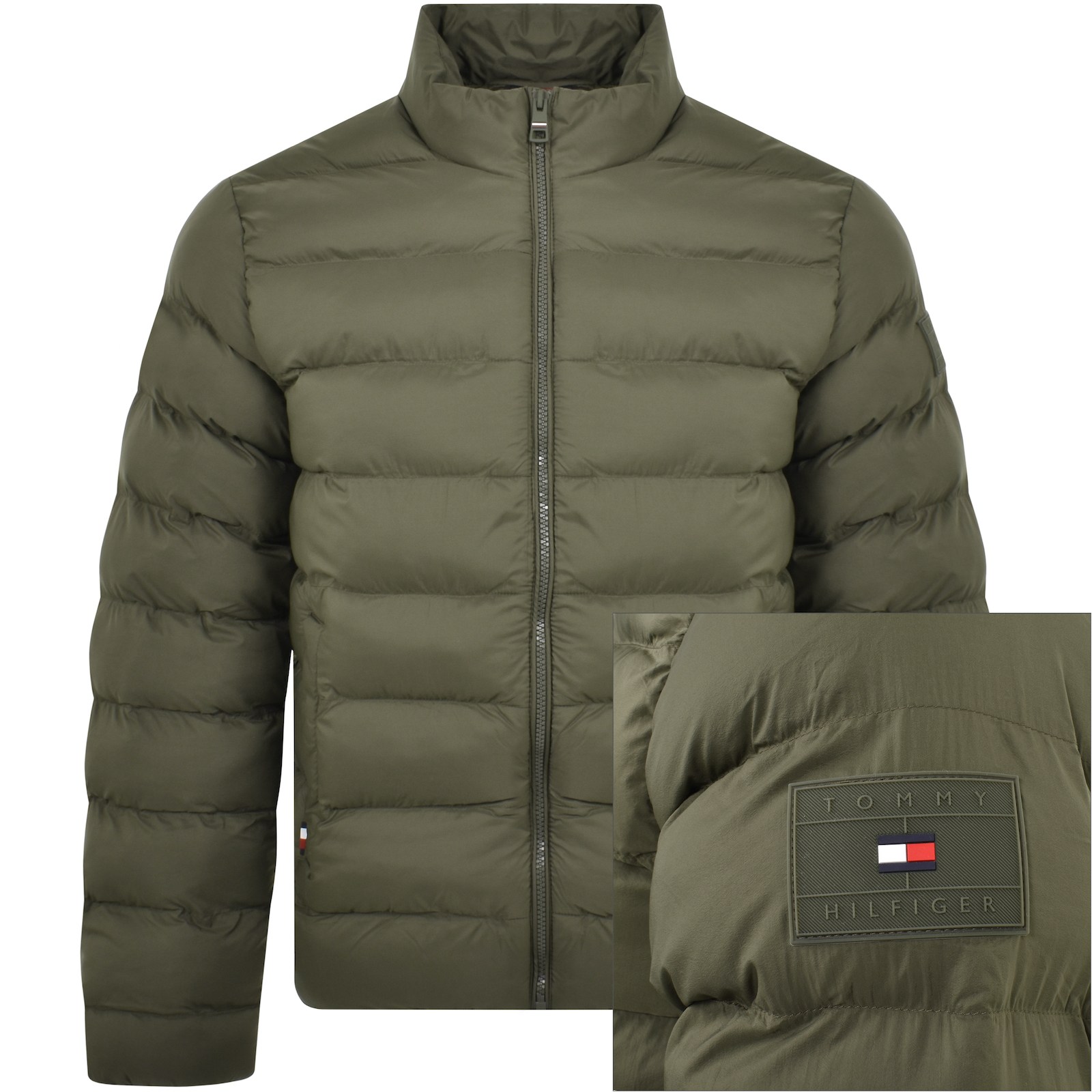 Tommy Hilfiger Thermal Padded Jacket Green In Green