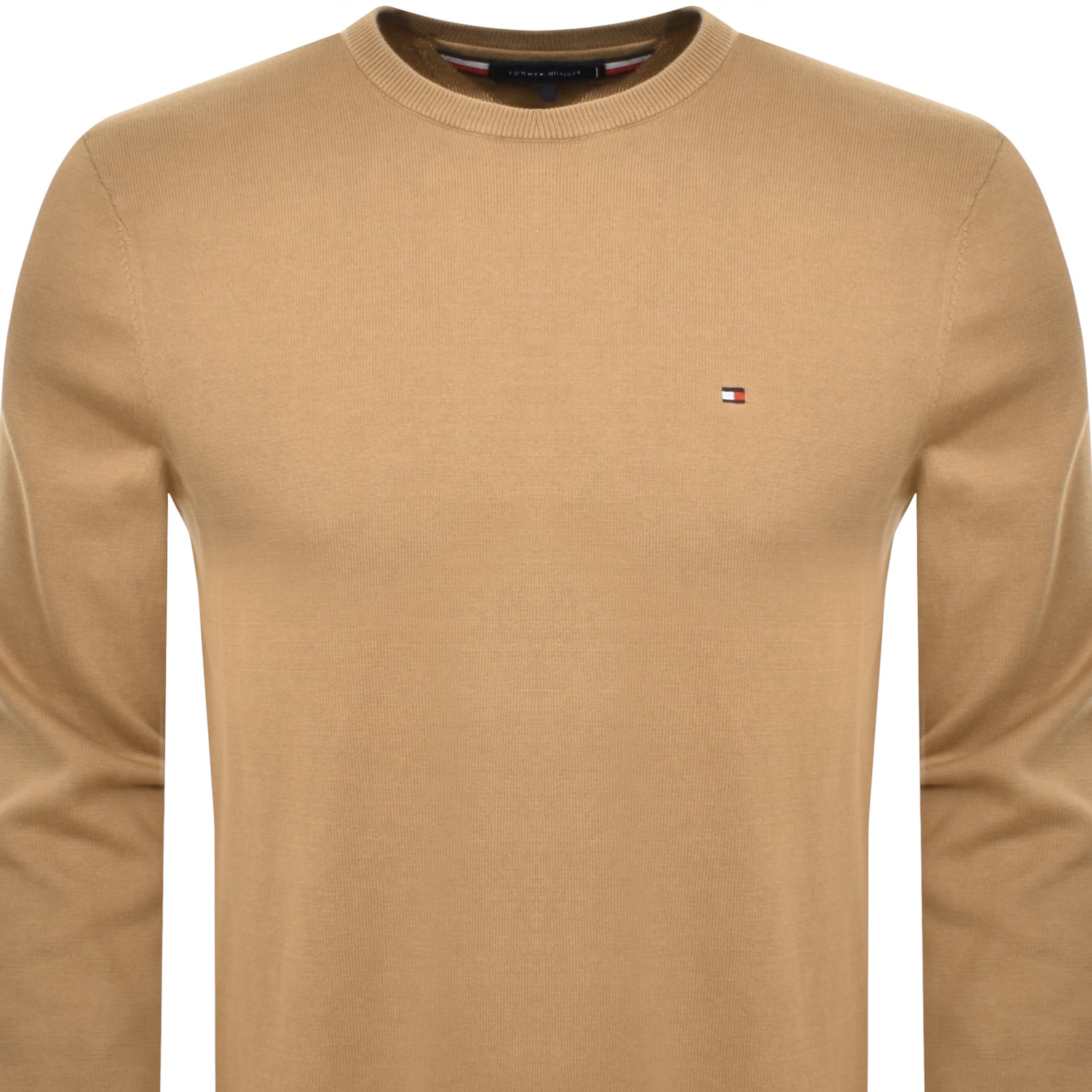TOMMY HILFIGER TOMMY HILFIGER ESSENTIAL CREW NECK JUMPER BROWN