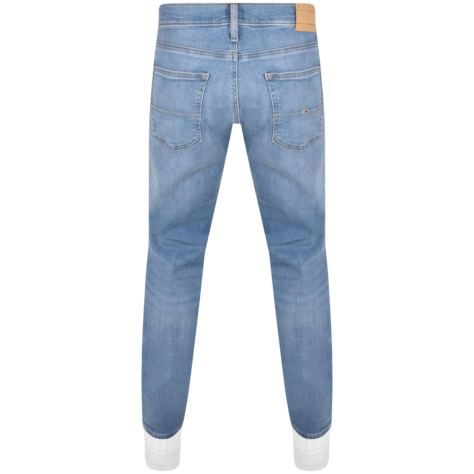 Tommy Jeans Ryan Slim Straight Jeans Light Wash In Blue