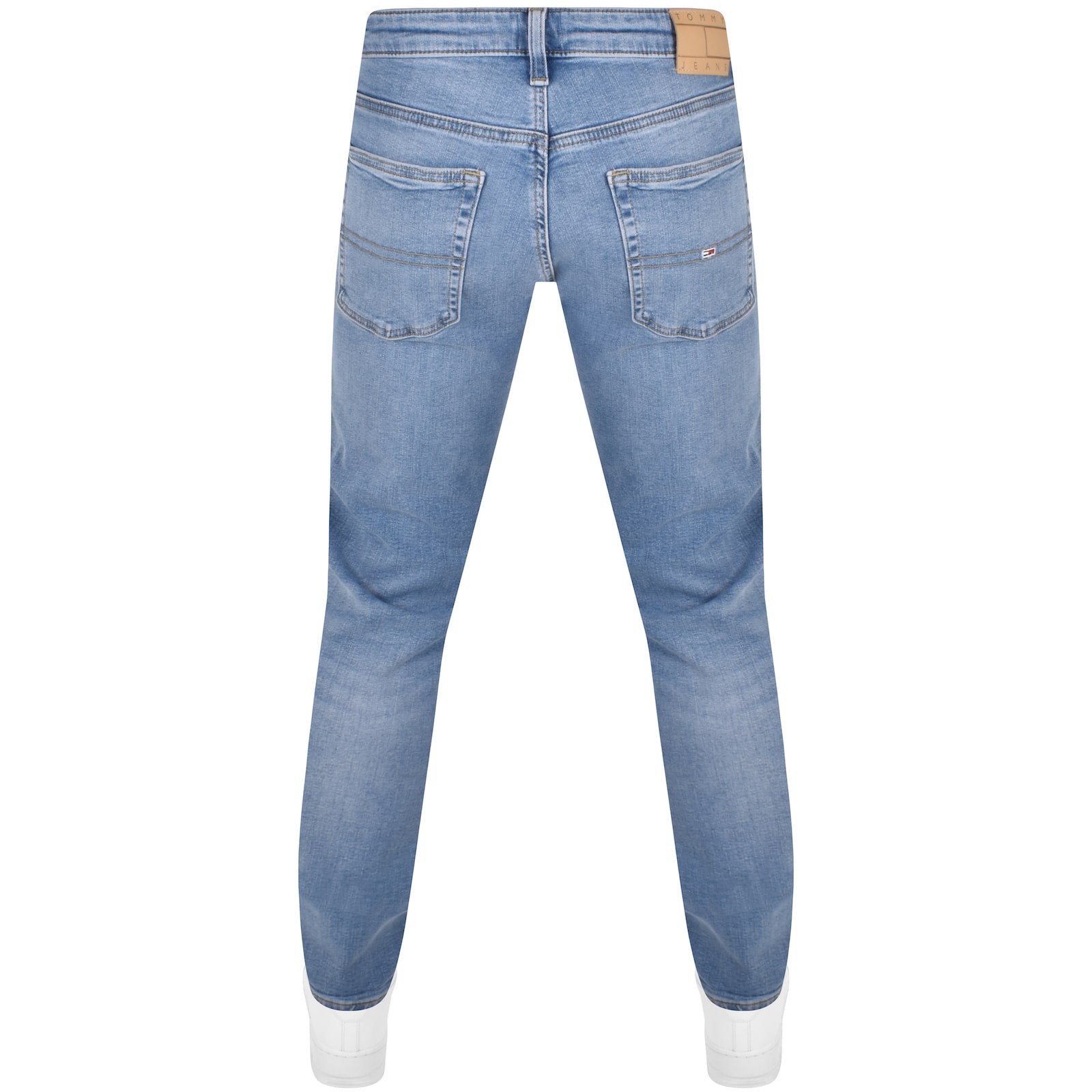 Tommy Jeans Ryan Slim Straight Jeans Light Wash In Blue
