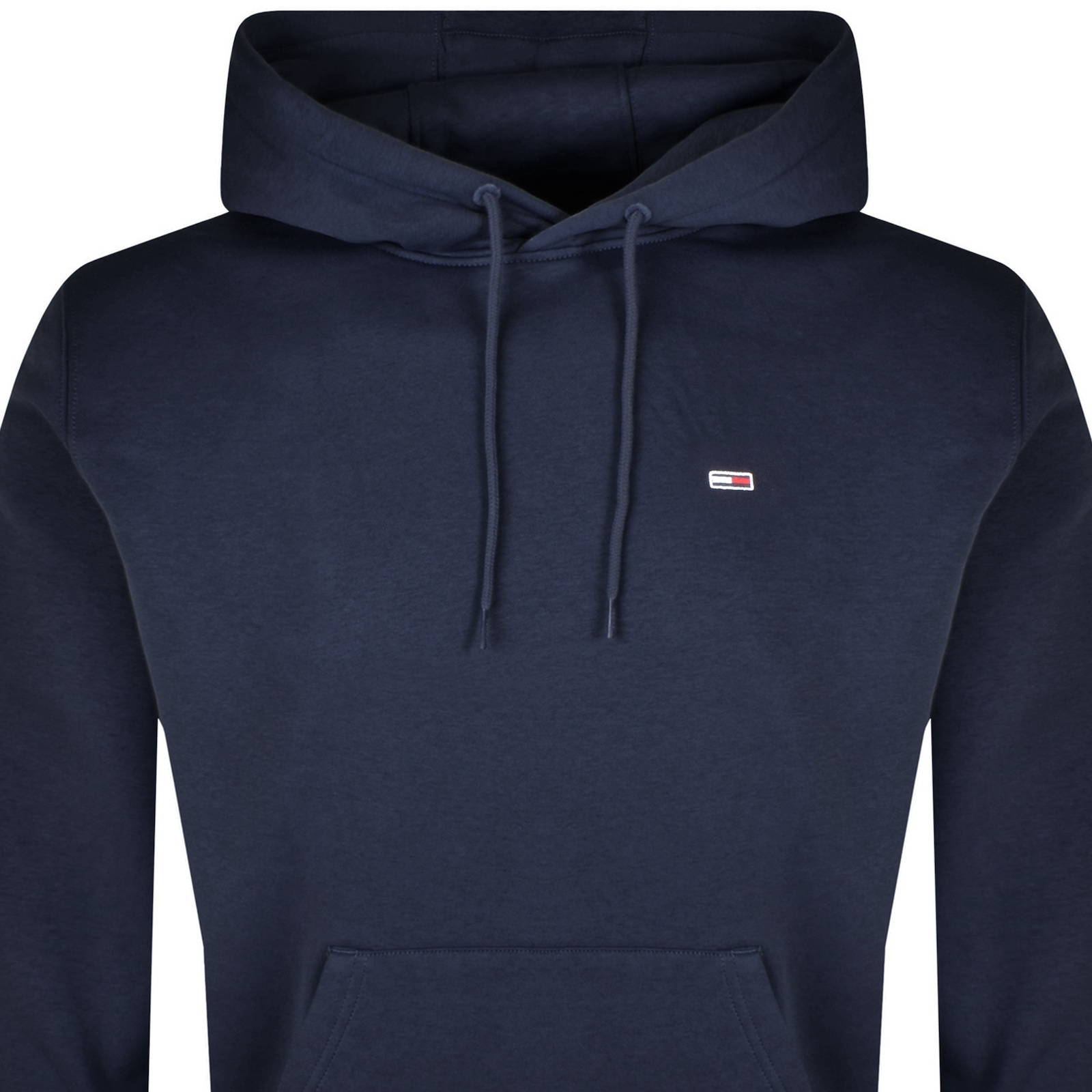 Tommy Jeans Flag Logo Hoodie Navy In Navy