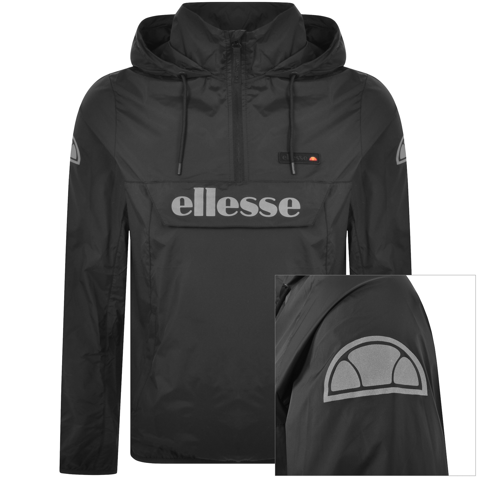 Shop Ellesse Ion Half Zip Jacket Grey