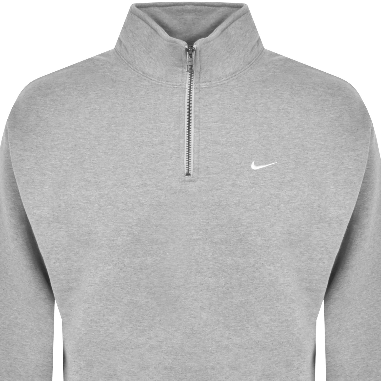 Shop Nike Quarter Zip Sweatshirt Grey