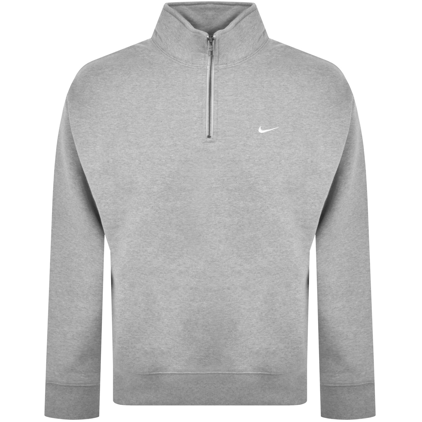 NIKE NIKE QUARTER ZIP SWEATSHIRT GREY 