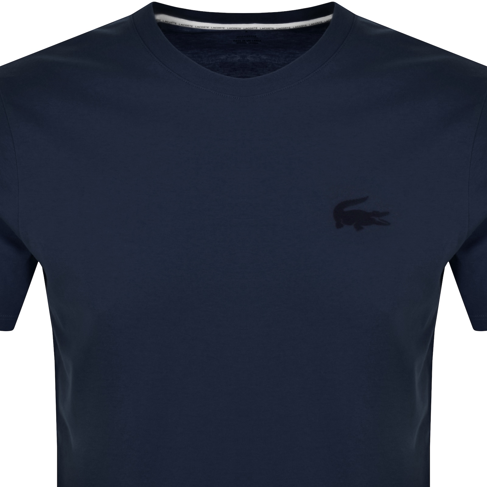 Shop Lacoste Crew Neck T Shirt Navy