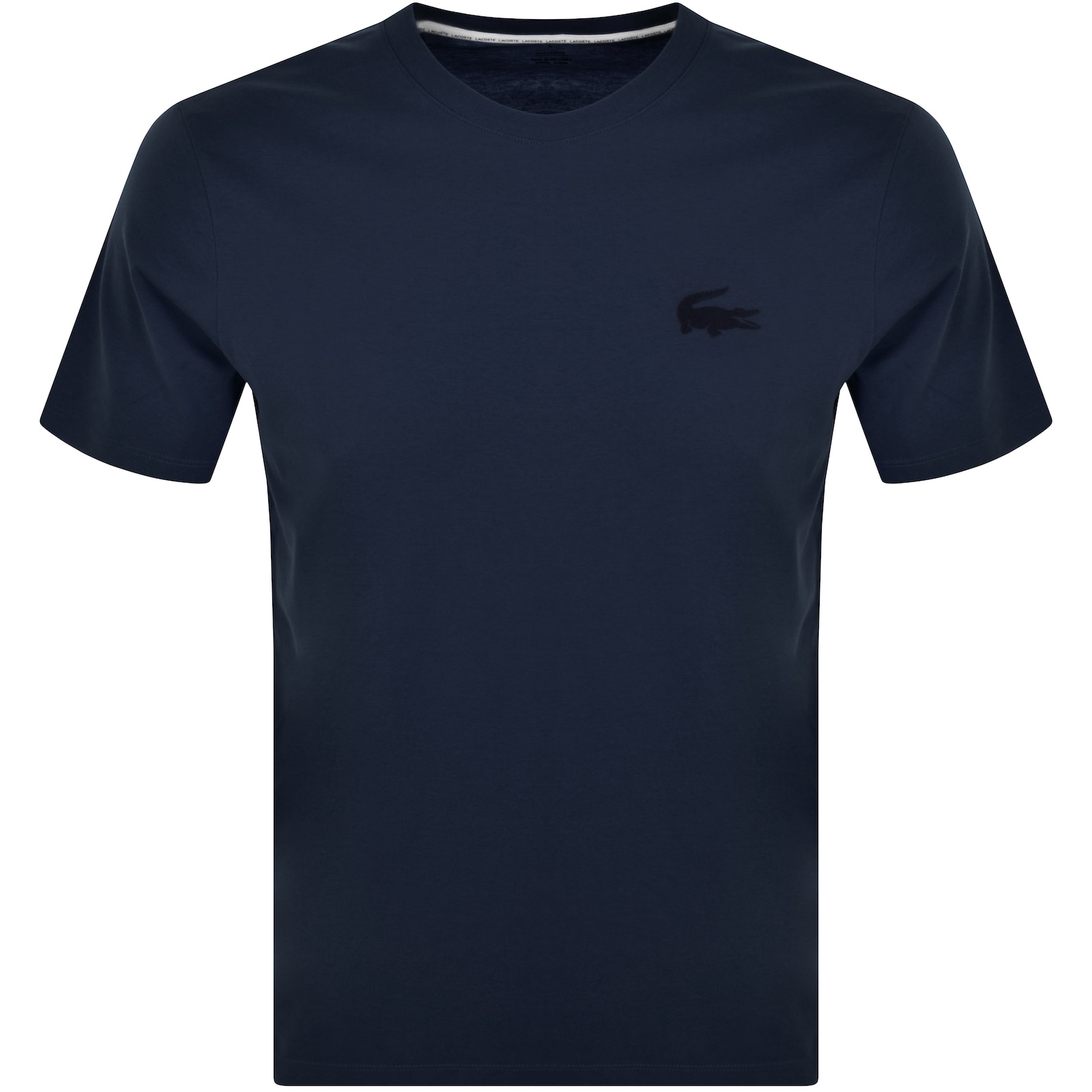 Lacoste Crew Neck T Shirt Navy In Blue